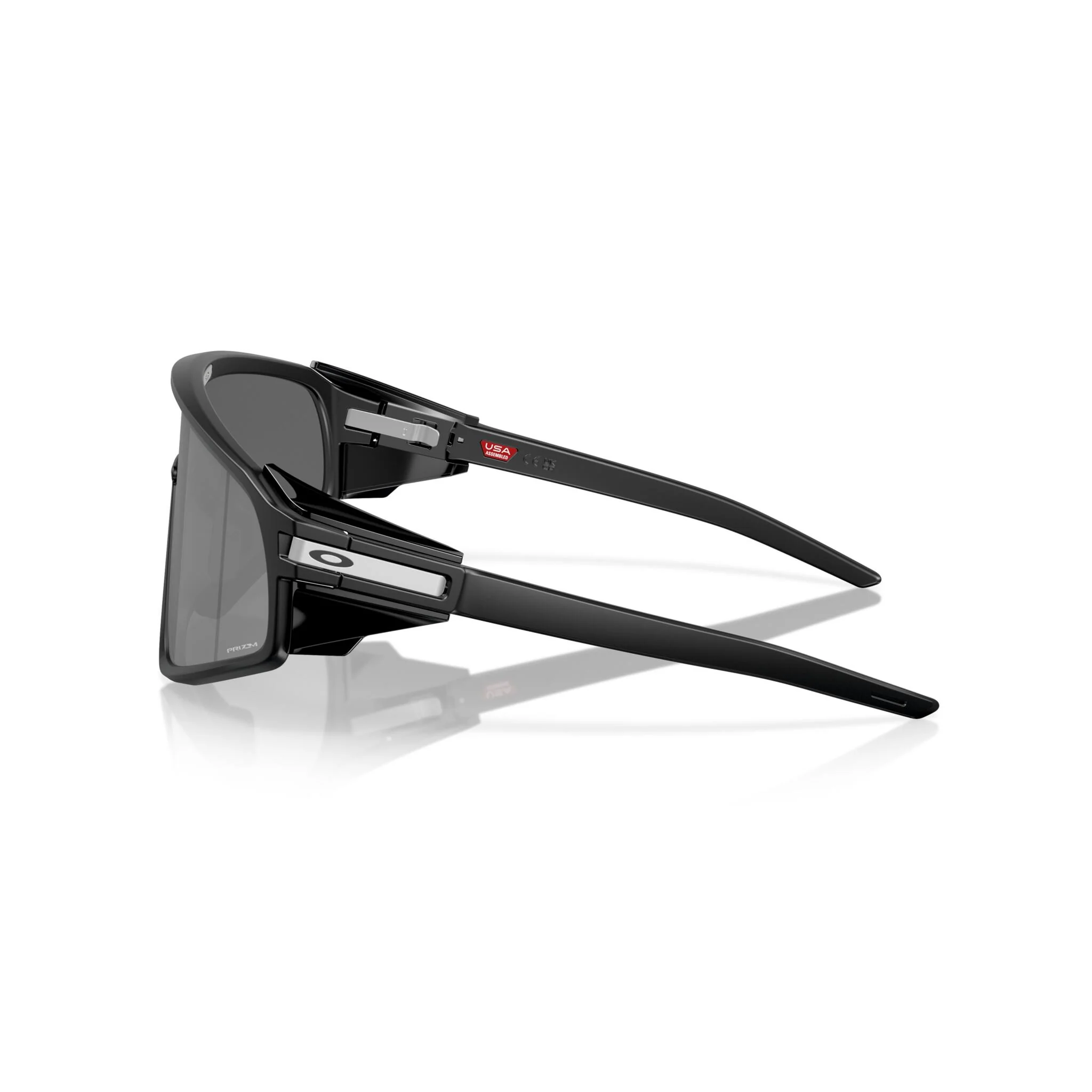 Oakley Latch Panel Violet Lens Sunglasses - Matte Black - Image 3