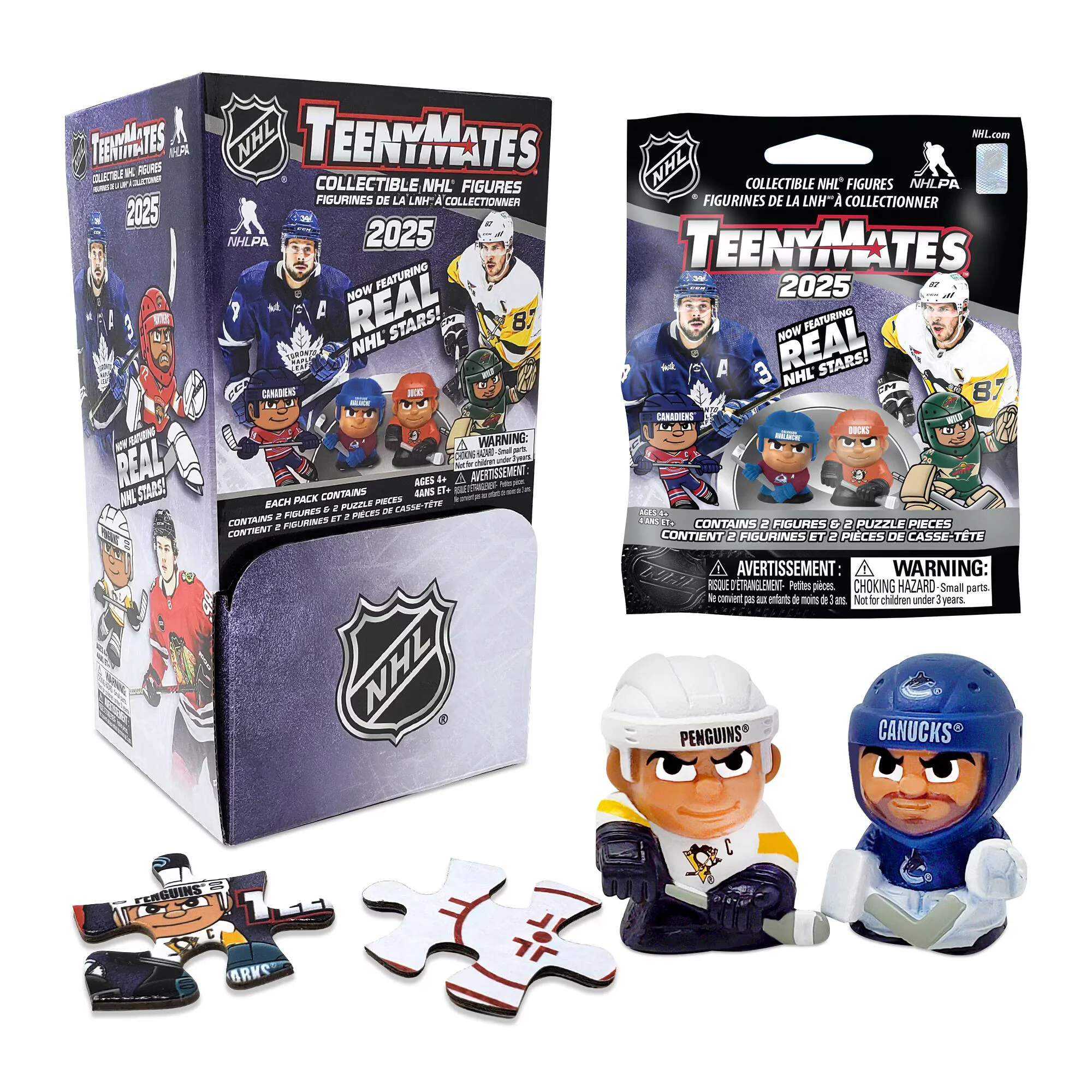 Party Animal NHL TeenyMates Mystery Figure/ Puzzle Pack - Image 2