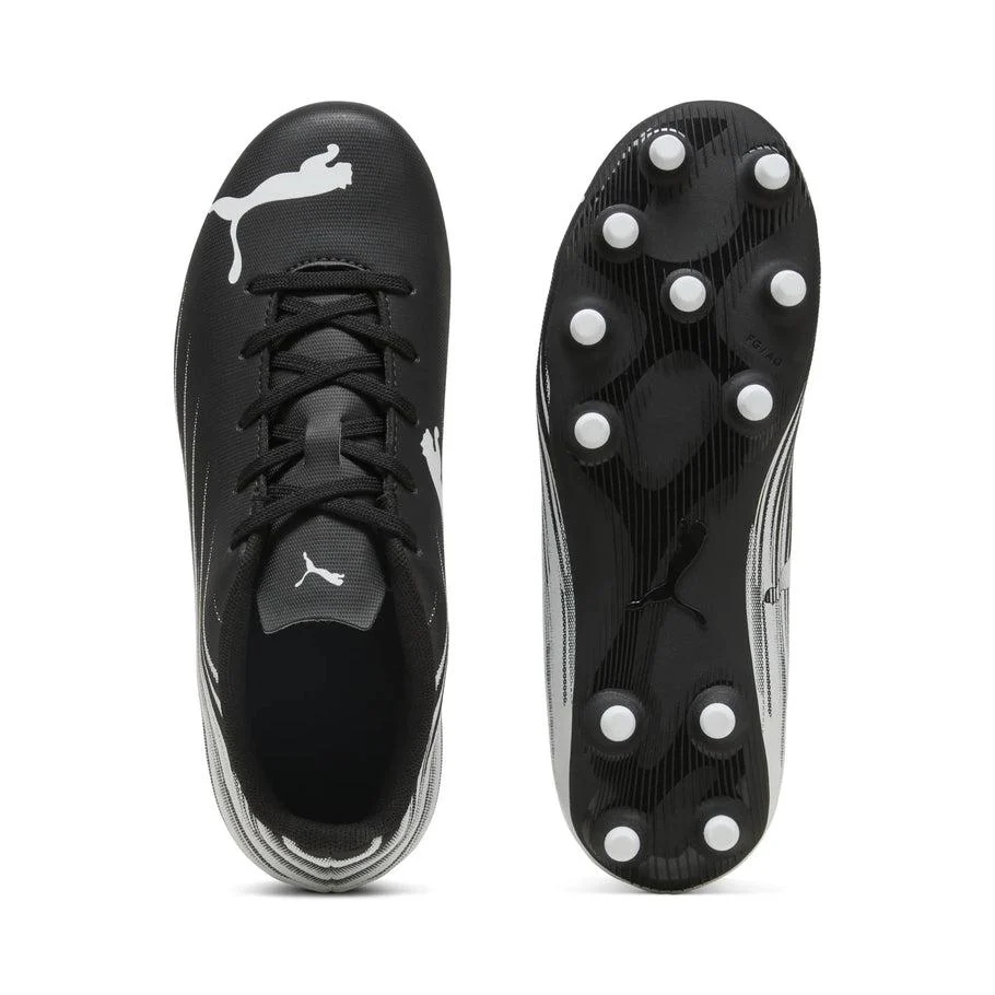 Puma Attacanto II FG/AG Junior Soccer Cleats - Black/White - Image 5