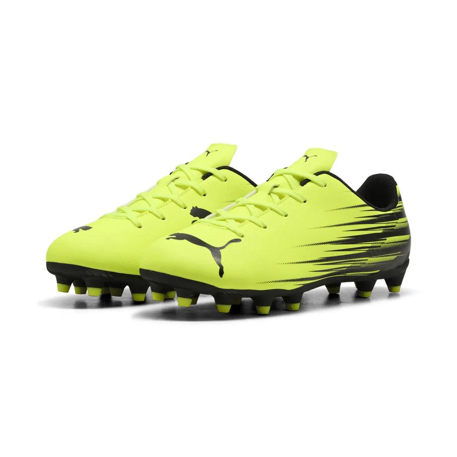 Puma Attacanto II FG/AG Junior Soccer Cleats - Yellow Alert/Black - Image 2