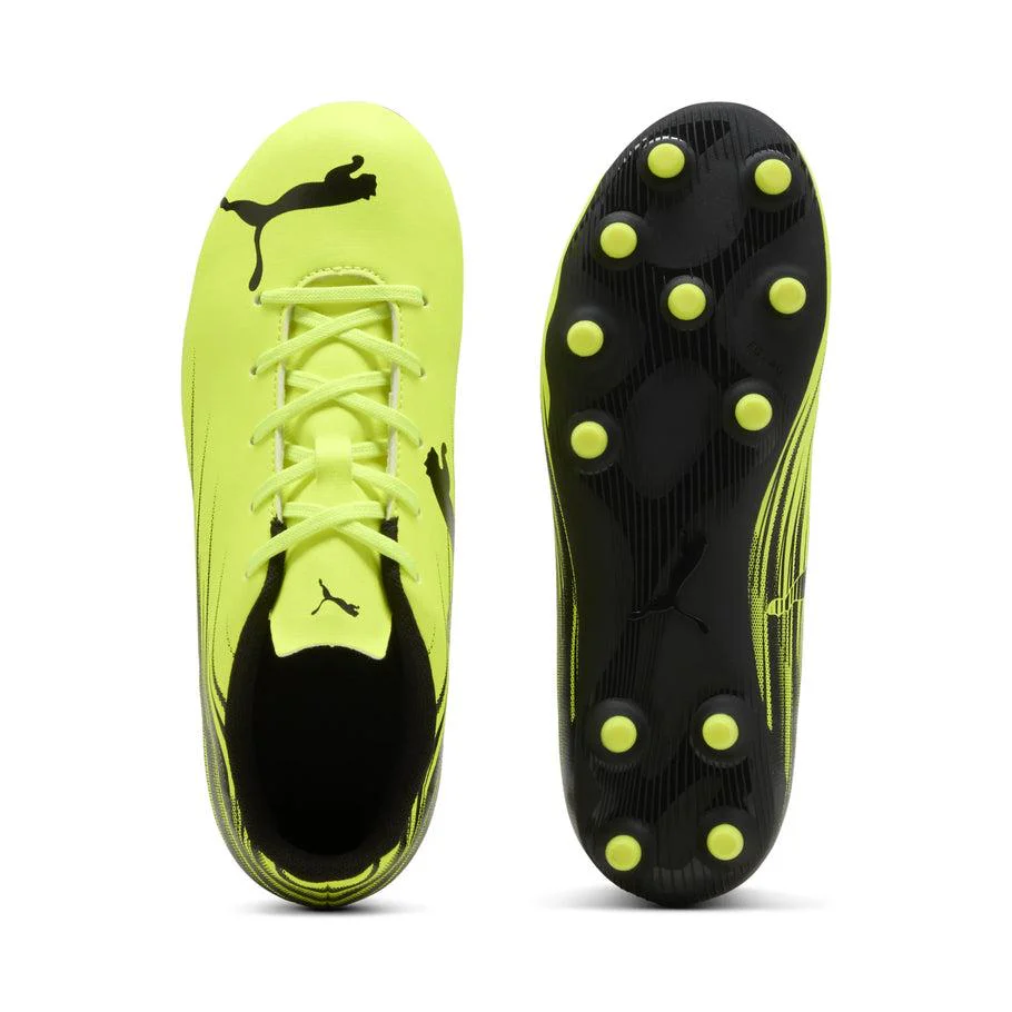 Puma Attacanto II FG/AG Junior Soccer Cleats - Yellow Alert/Black - Image 5