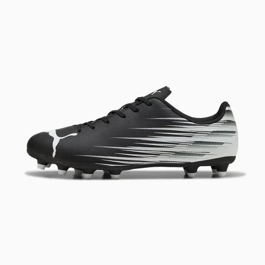 Puma Attacanto II FG/AG Men's Soccer Cleats - Black/White - Image 3