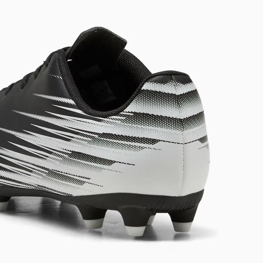 Puma Attacanto II FG/AG Men's Soccer Cleats - Black/White - Image 4