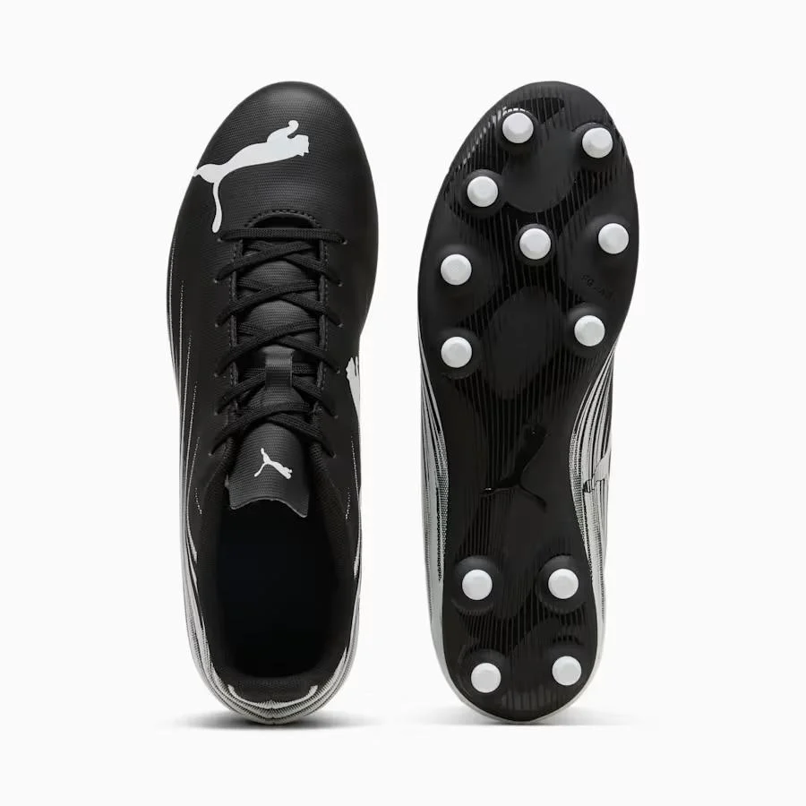 Puma Attacanto II FG/AG Men's Soccer Cleats - Black/White - Image 5