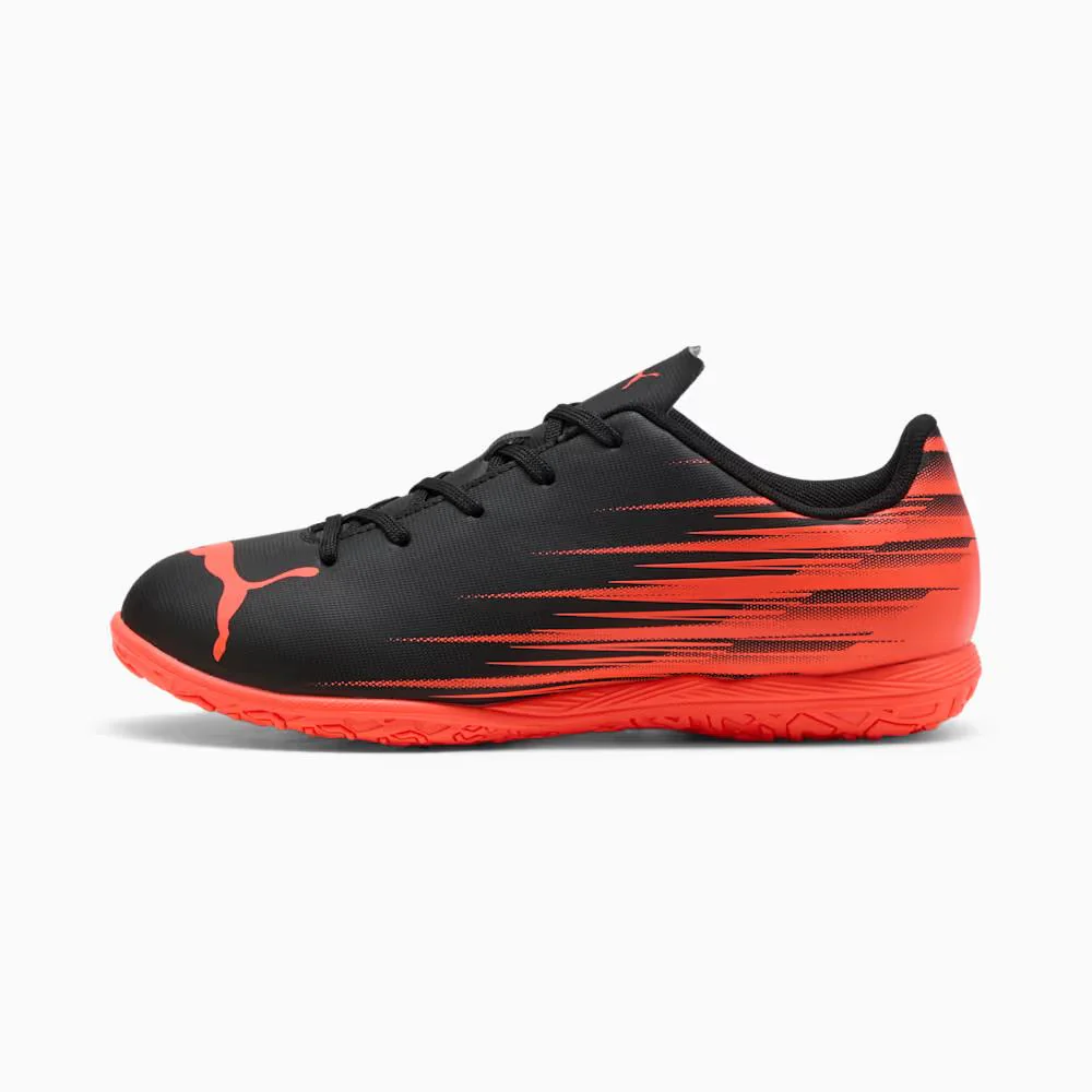 Puma Attacanto II Junior Soccer Cleats - Black/Glowing Red - Image 3
