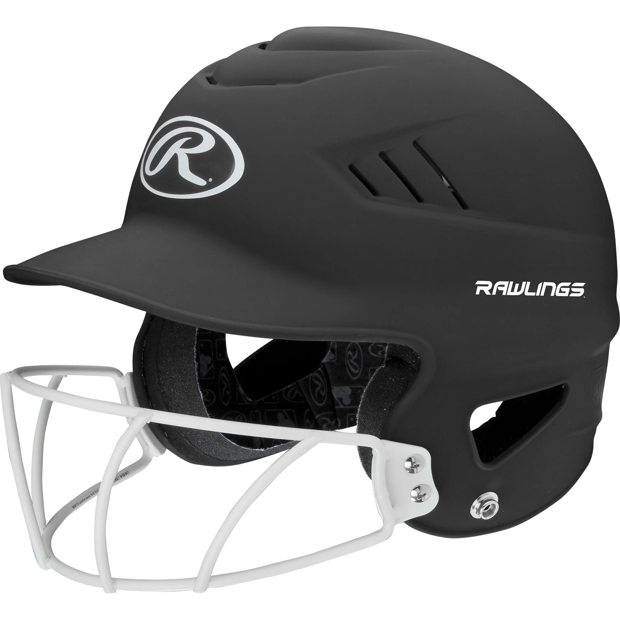 Rawlings Coolflo 1-Tone Highlighter Fastpitch Batting Helmet with Mask - Image 7