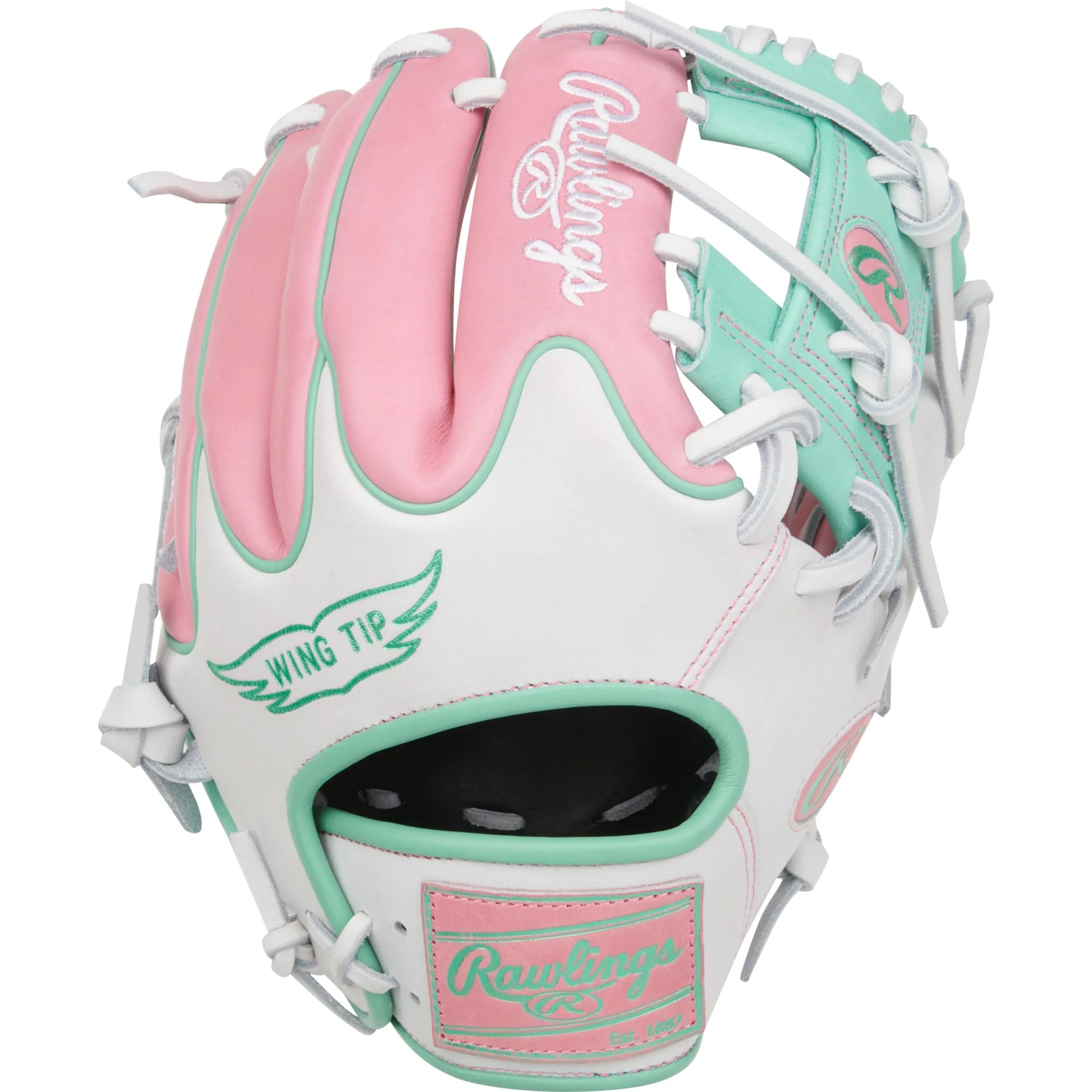 Rawlings Heart of the Hide 11.5" Baseball Glove - Pink/Mint/White - Right Hand Throw