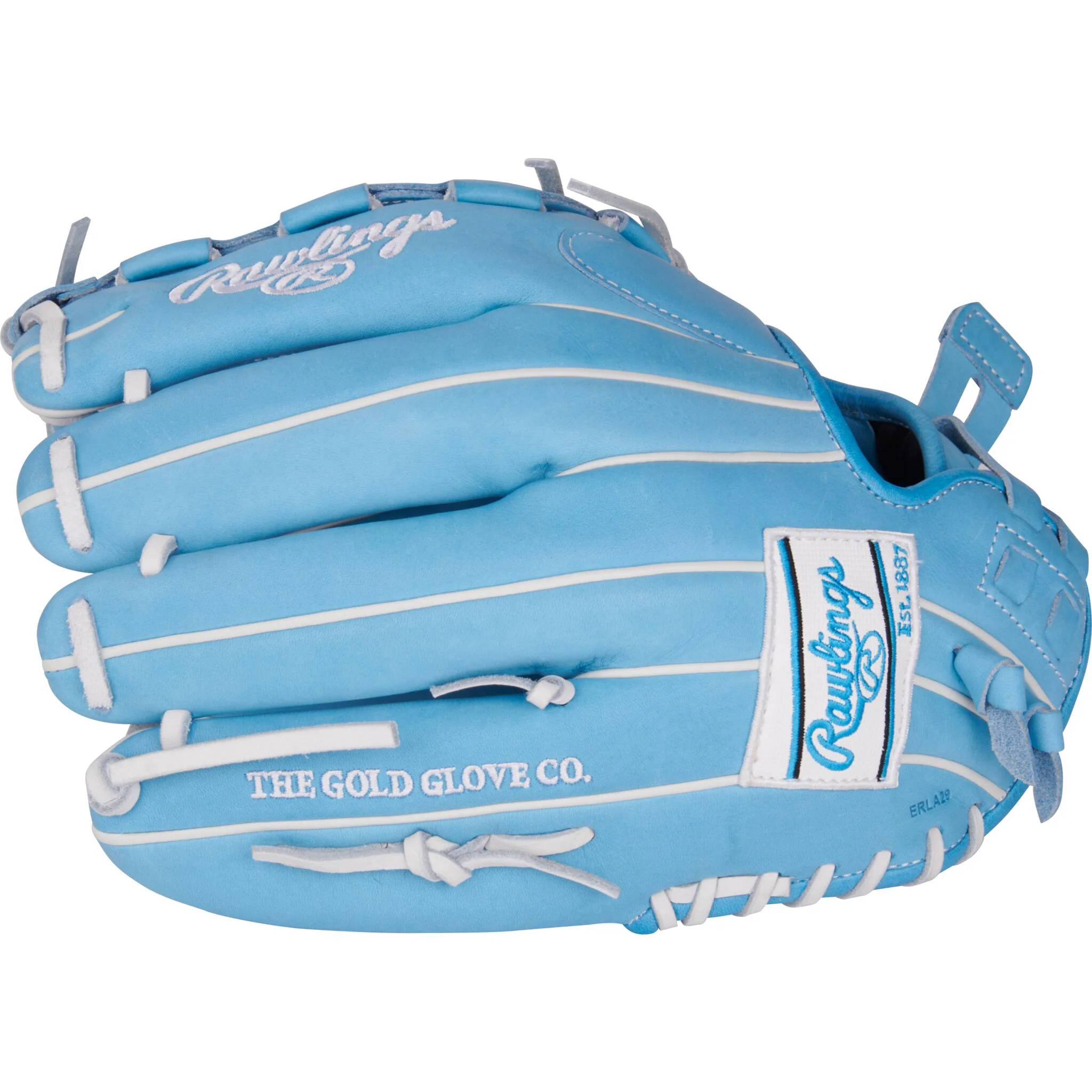 Rawlings Heart Of The Hide 12.5" Softball Glove - Carolina Blue - Image 5