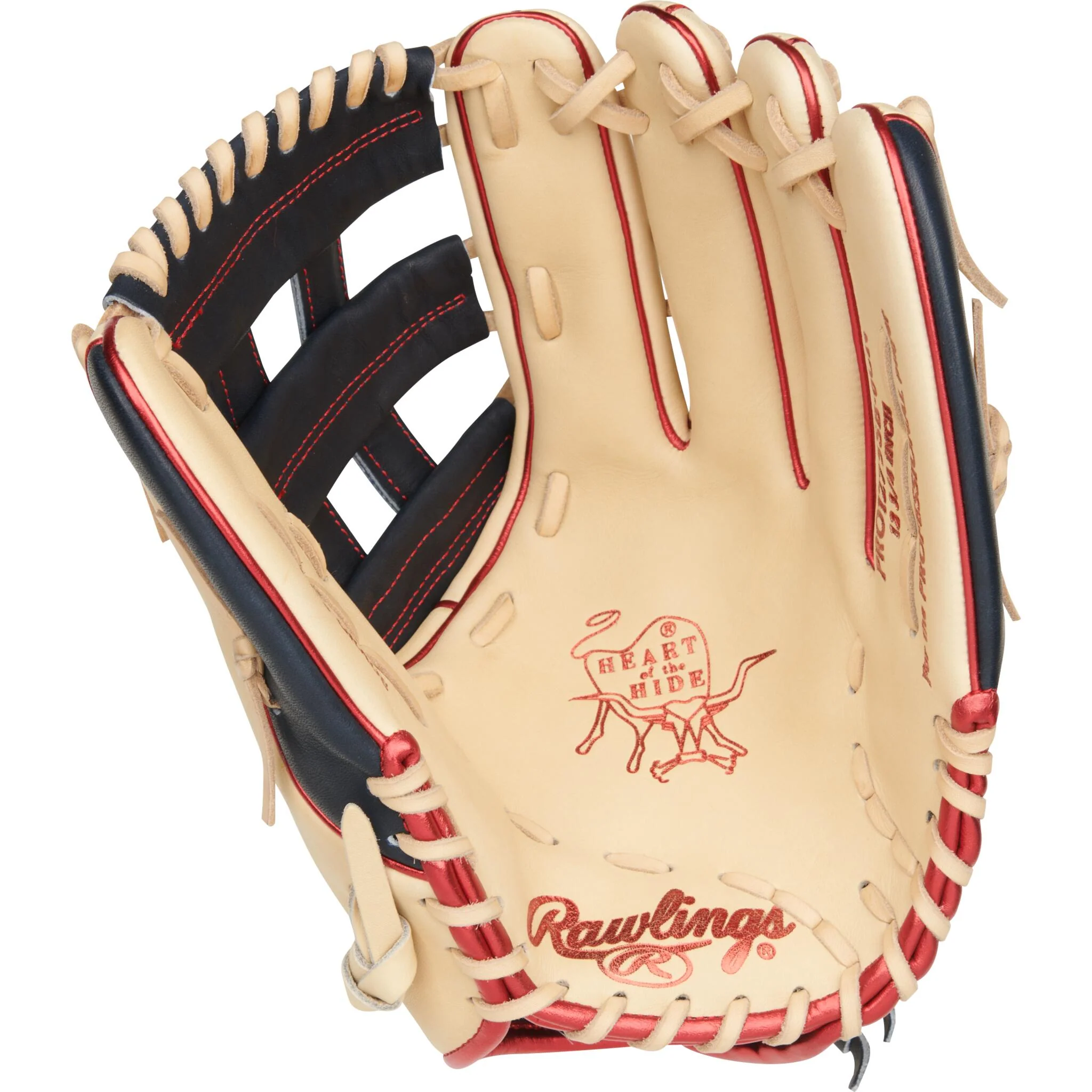 Rawlings Heart Of The Hide 12.75" Softball Glove - Camel/Black/Red