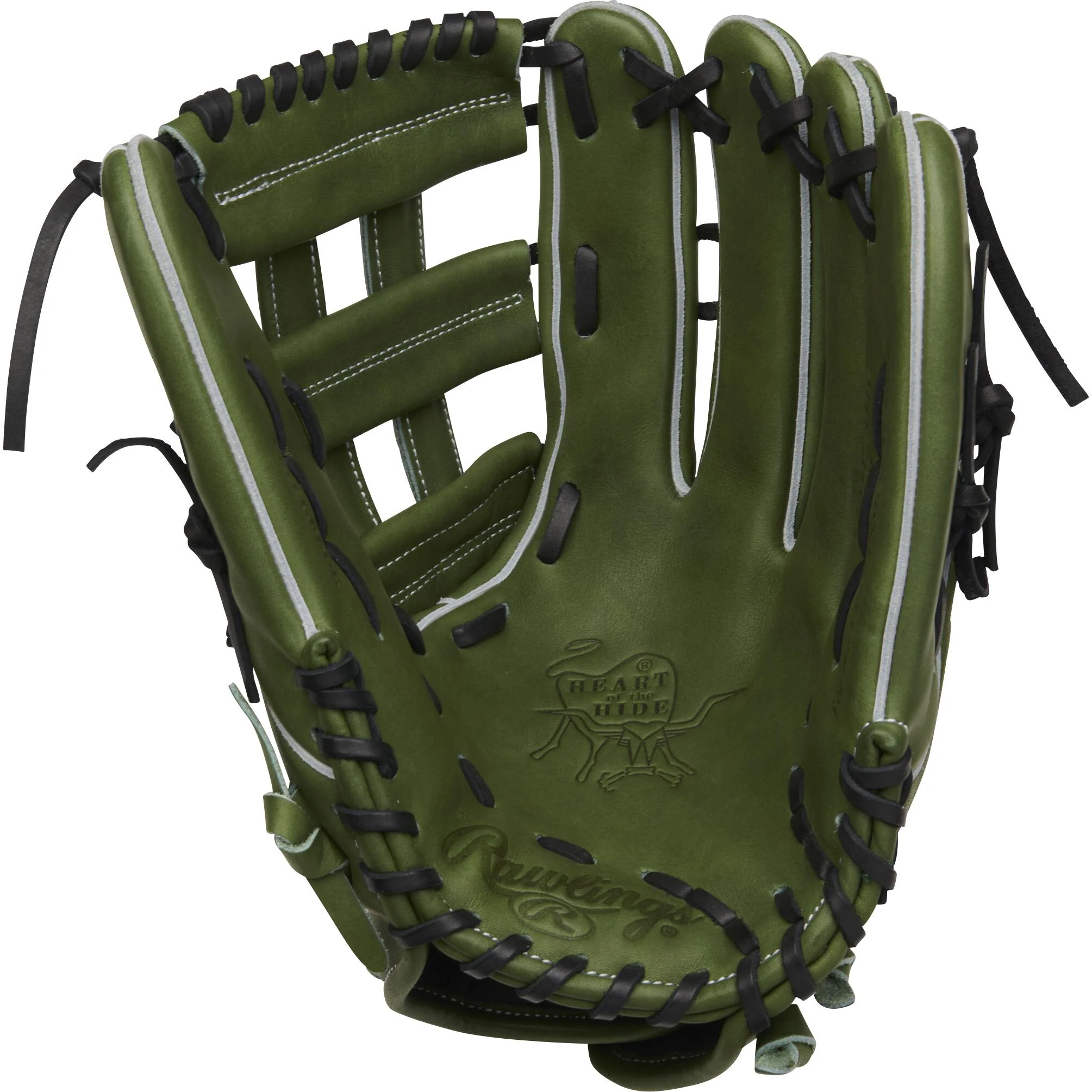 Rawlings Heart Of The Hide 13" Softball Glove - Military Green (2023) - Image 2