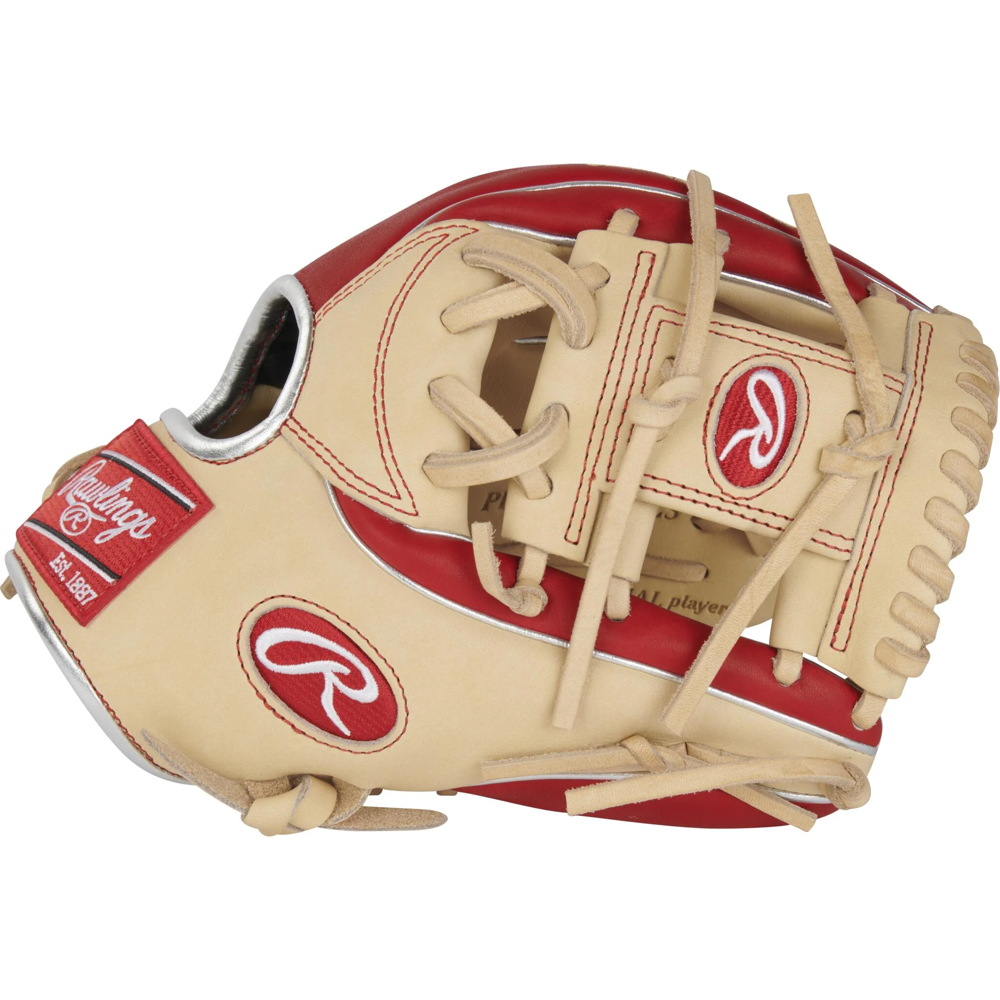 Rawlings Heart Of The Hide R2G 11.5" Baseball Glove - Camel/Scarlet - Right Hand Throw - Image 3