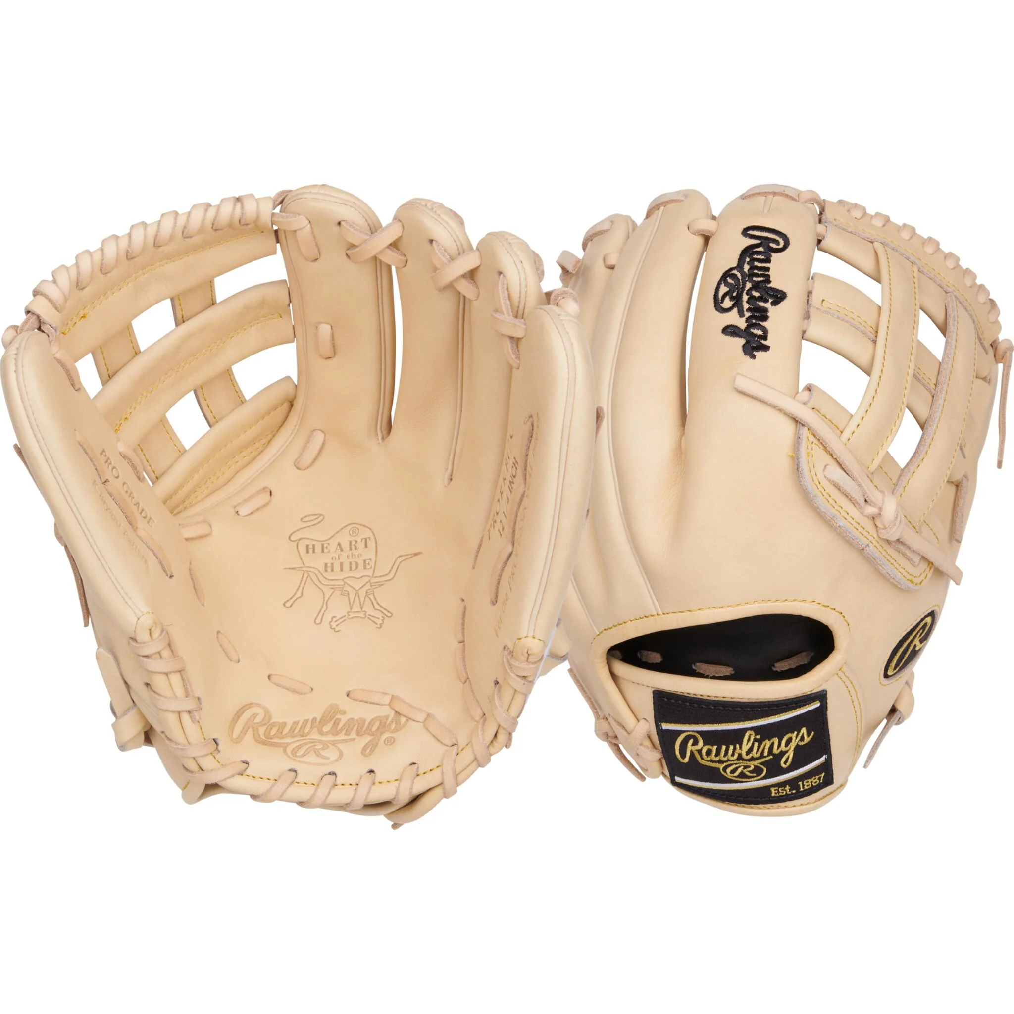 Rawlings Heart Of The Hide Series 12.25" Baseball Glove - Camel - Image 2