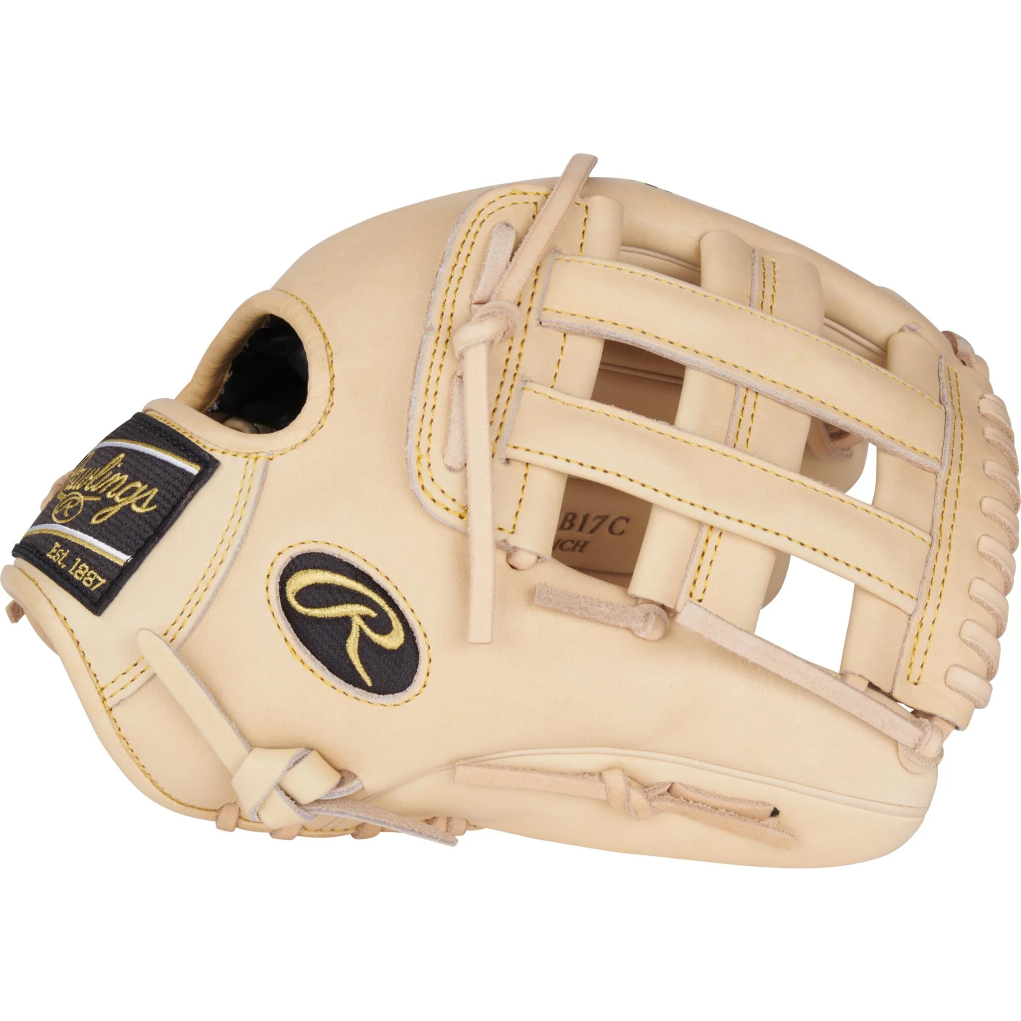 Rawlings Heart Of The Hide Series 12.25" Baseball Glove - Camel - Image 5