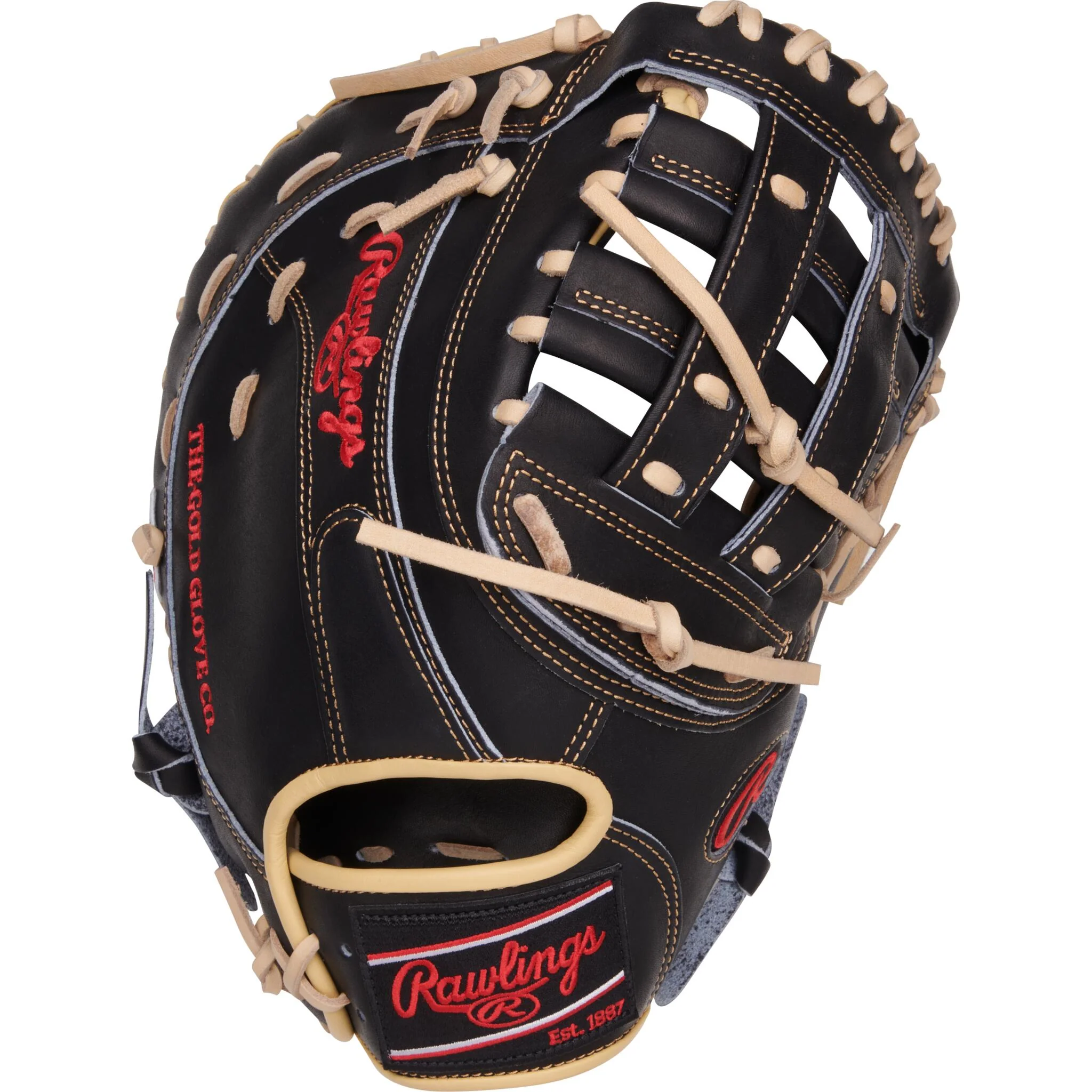 Rawlings Heart Of The Hide Series 12.5" First Base Mitt - Black - Image 3