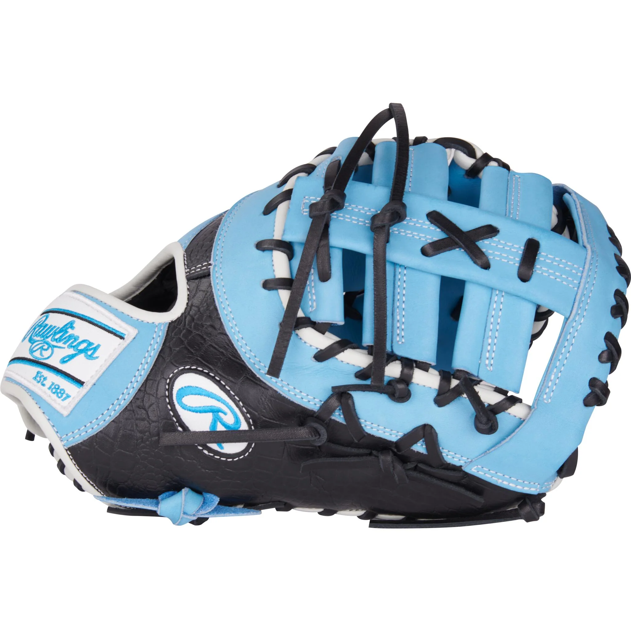 Rawlings Heart Of The Hide Series 13" First Base Mitt - Royal/Black - Image 4