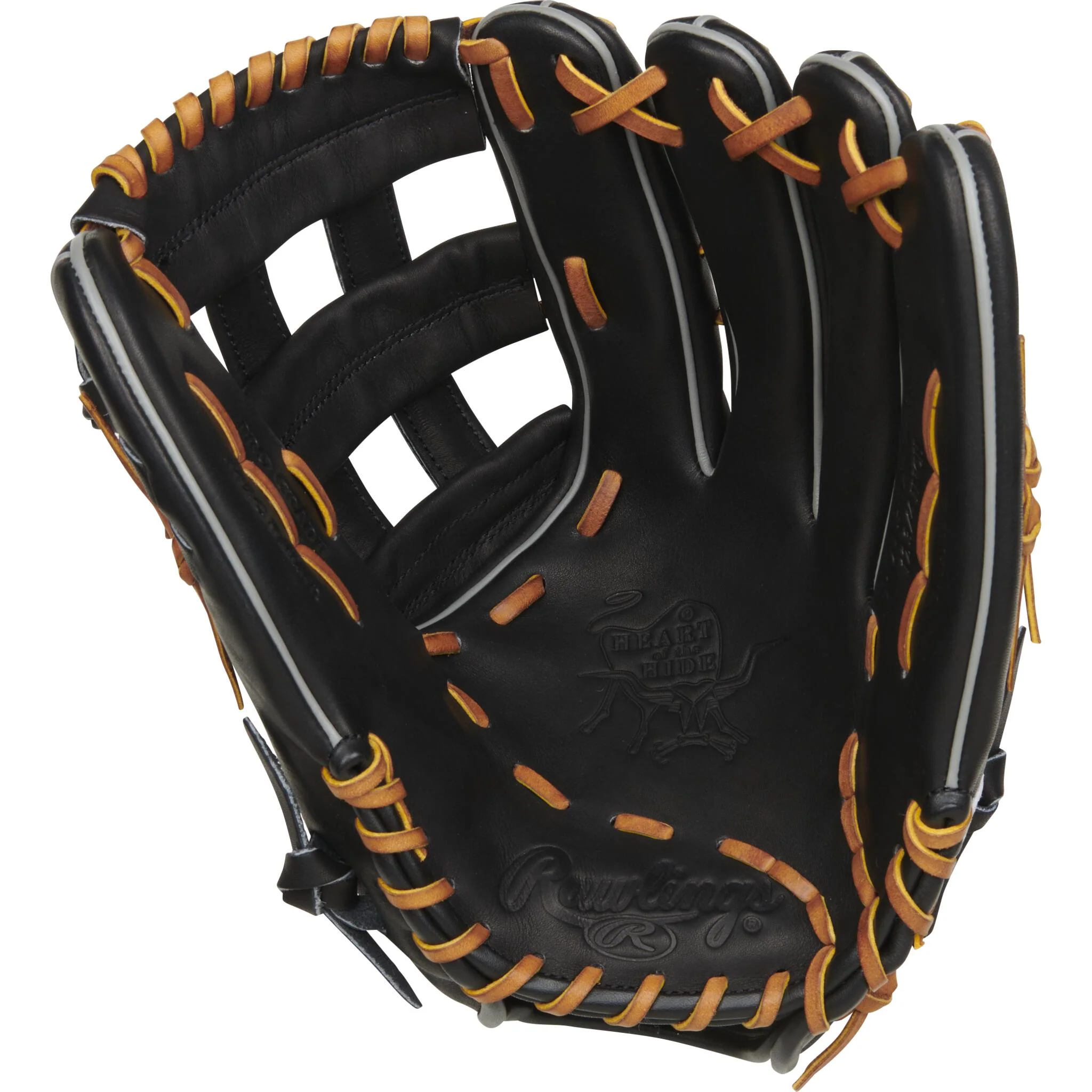 Rawlings Heart Of The Hide Traditional Series 12.75" Baseball Glove - Black - Image 5
