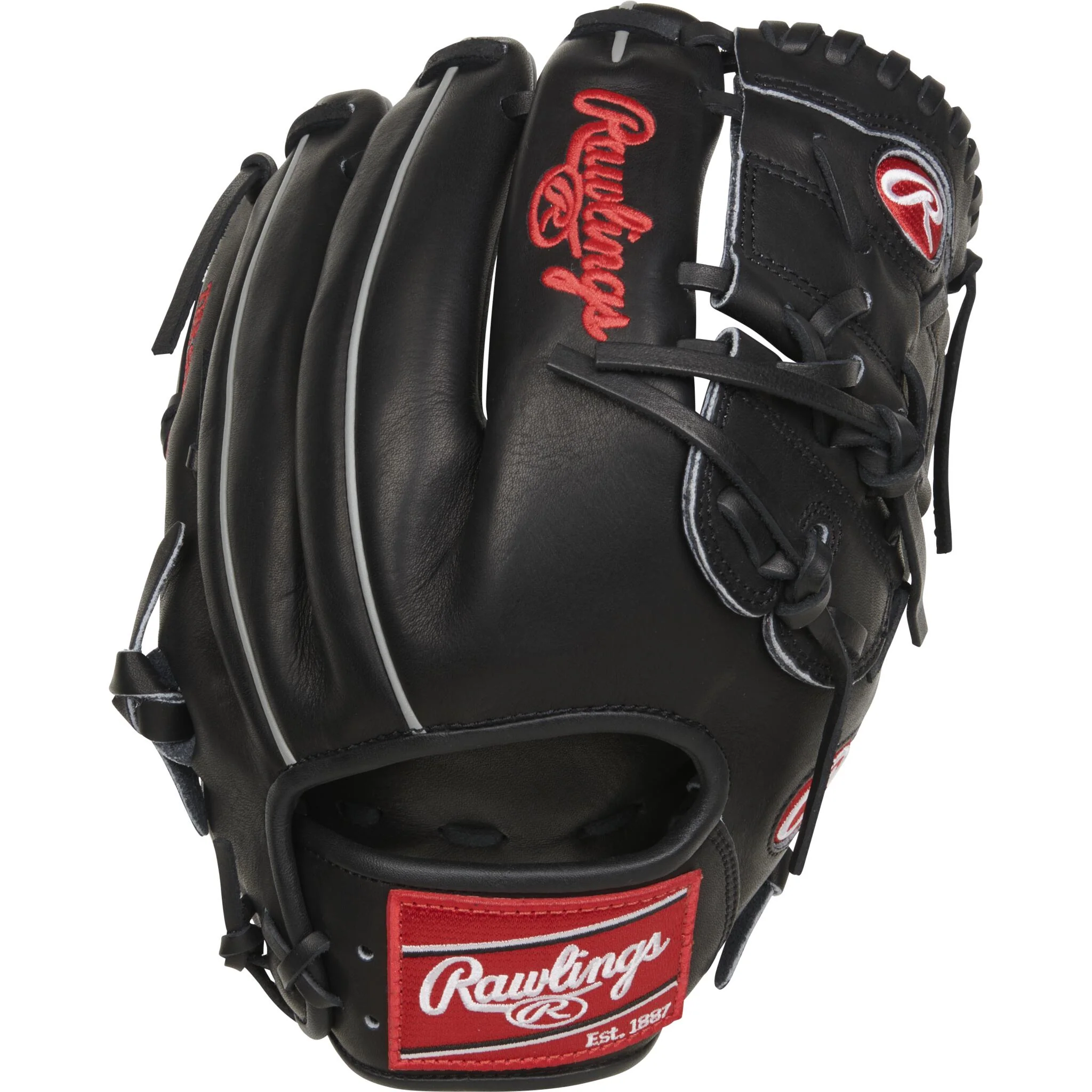 Rawlings Heart Of The Hide Traditional Series 12" Baseball Glove - Black - Image 2