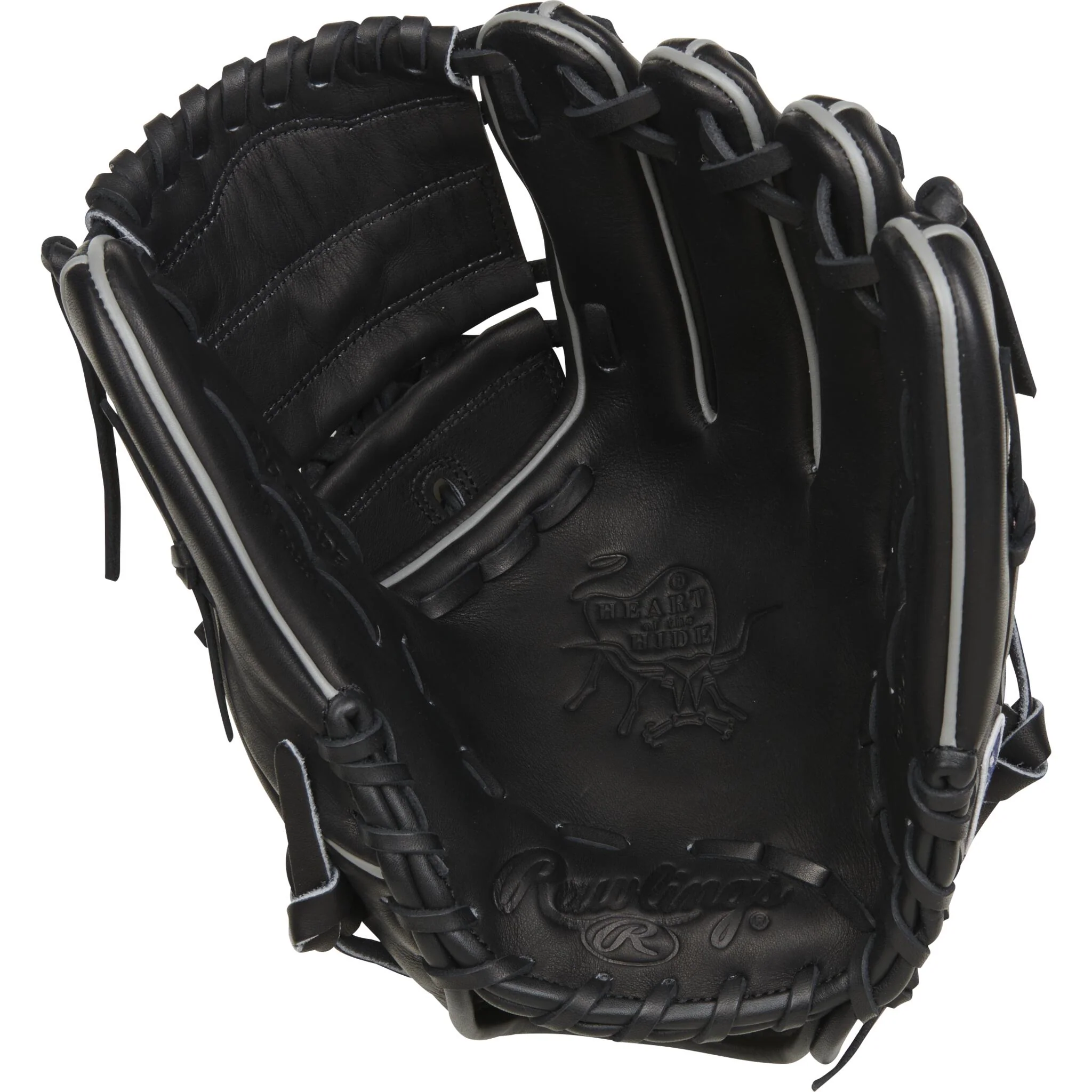 Rawlings Heart Of The Hide Traditional Series 12" Baseball Glove - Black - Image 5
