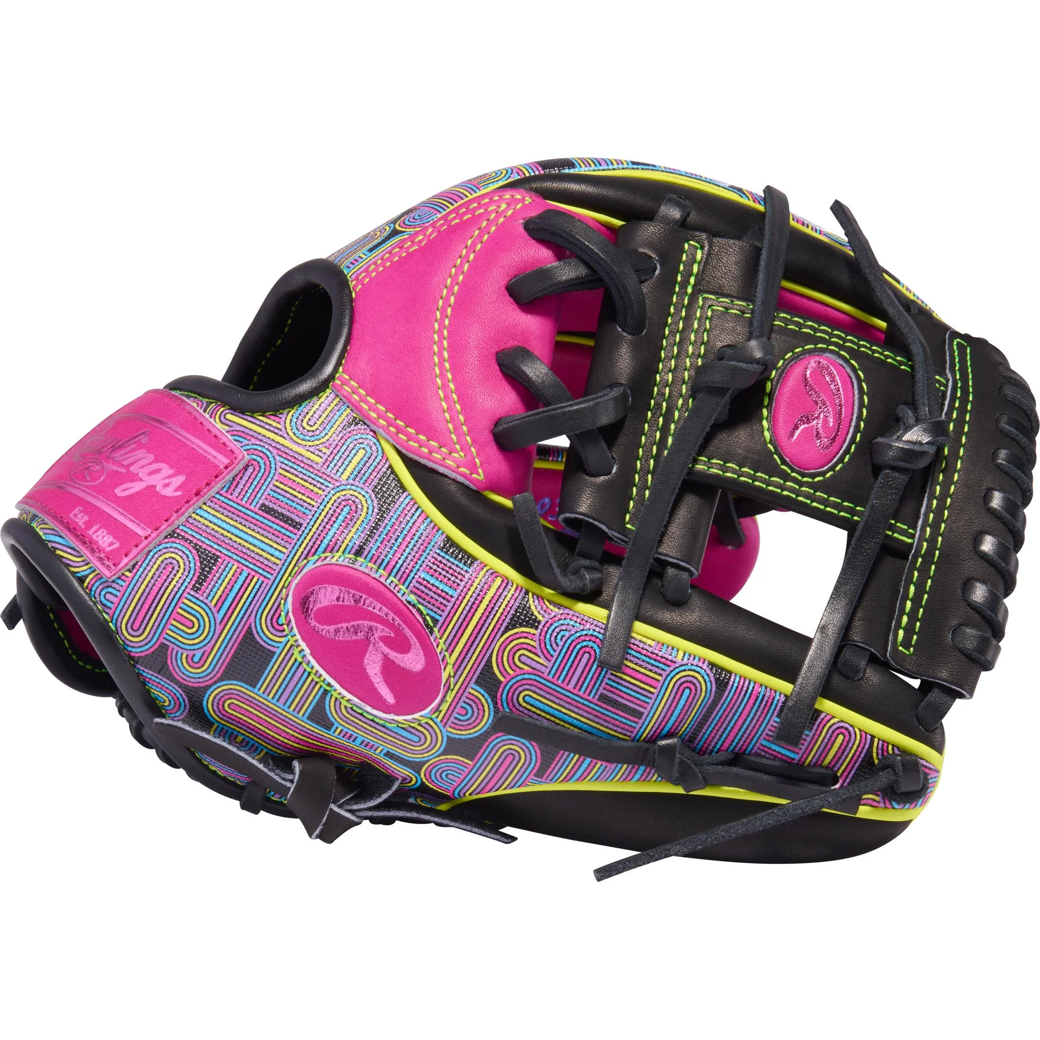Rawlings Heart of the Hide Colour Sync 10 Berry Pattern 11.5" Baseball Glove (2026) - Right Hand Throw - Image 3