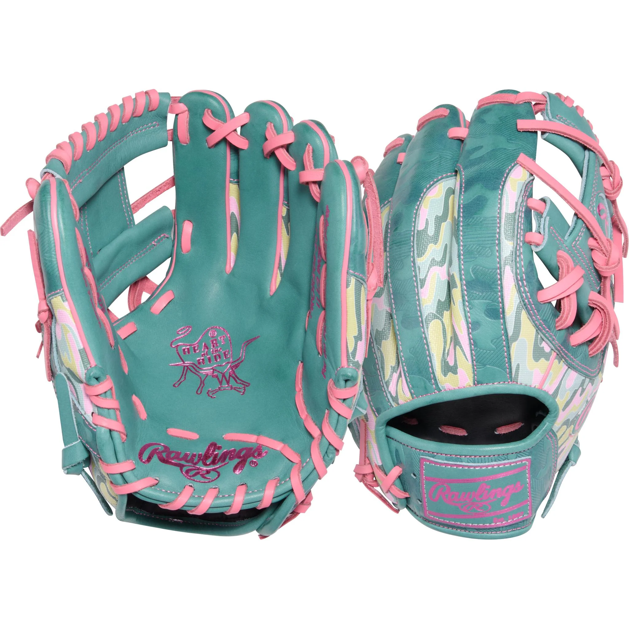 Rawlings Heart of the Hide Colour Sync 10 Camo Swirl 11.5" Baseball Glove (2026) - Right Hand Throw - Image 5