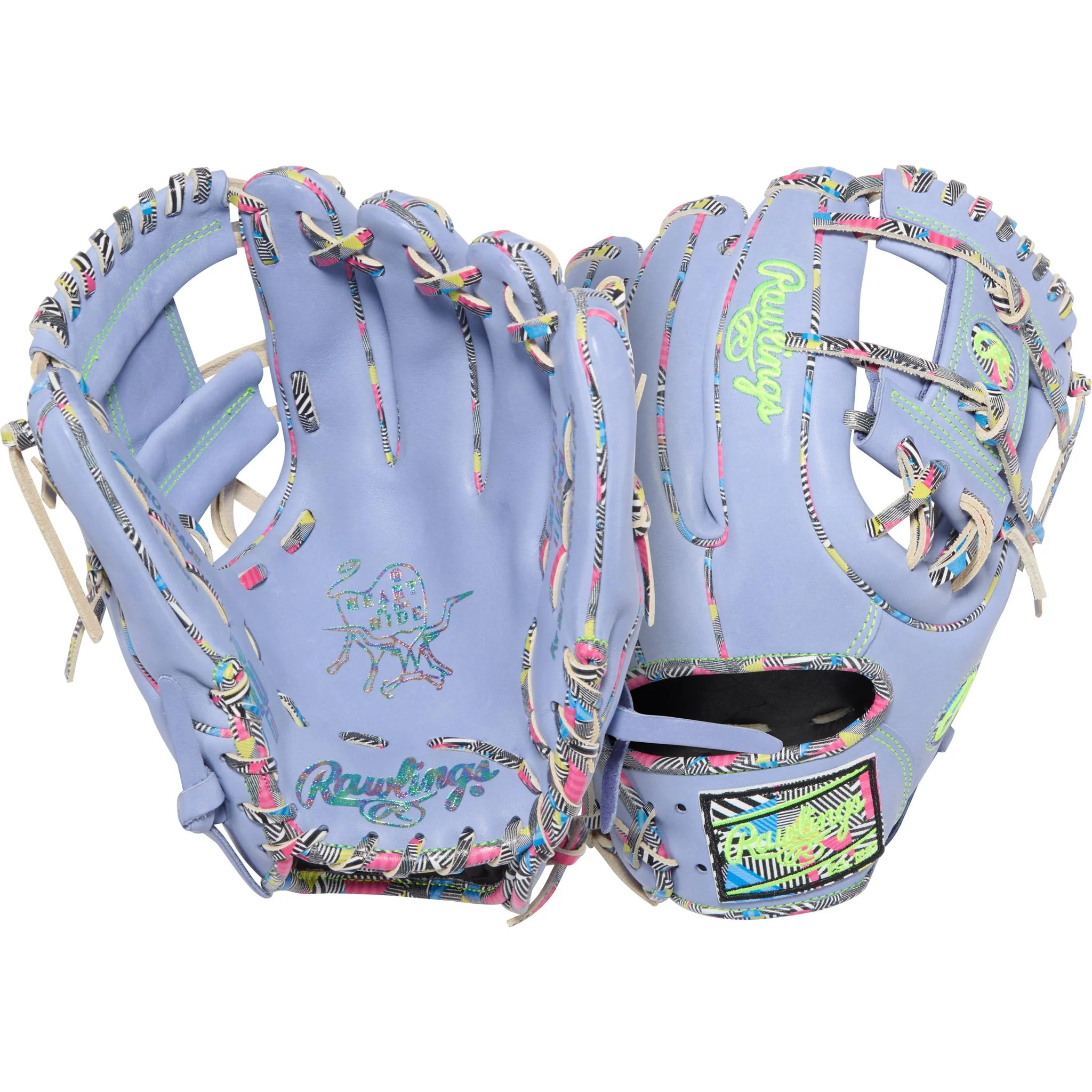 Rawlings Heart of the Hide Colour Sync 10 Periwinkle Mint 11.5" Baseball Glove (2026) - Right Hand Throw - Image 5