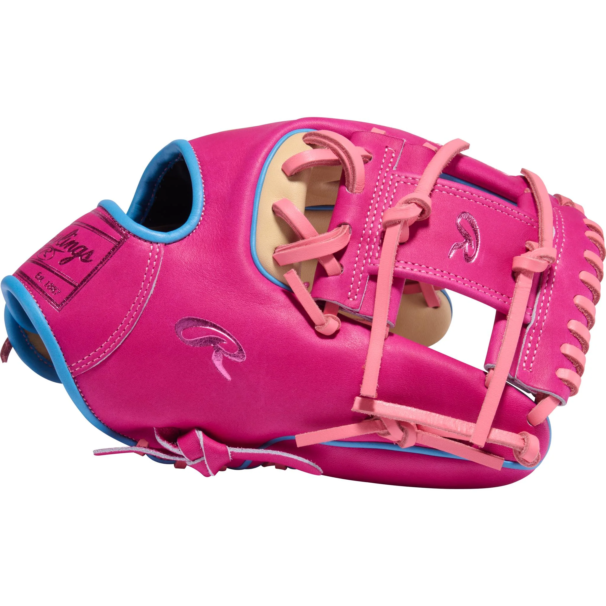 Rawlings Heart of the Hide Colour Sync 10 Woodgrain Pink 11.5" Baseball Glove (2026) - Right Hand Throw - Image 3