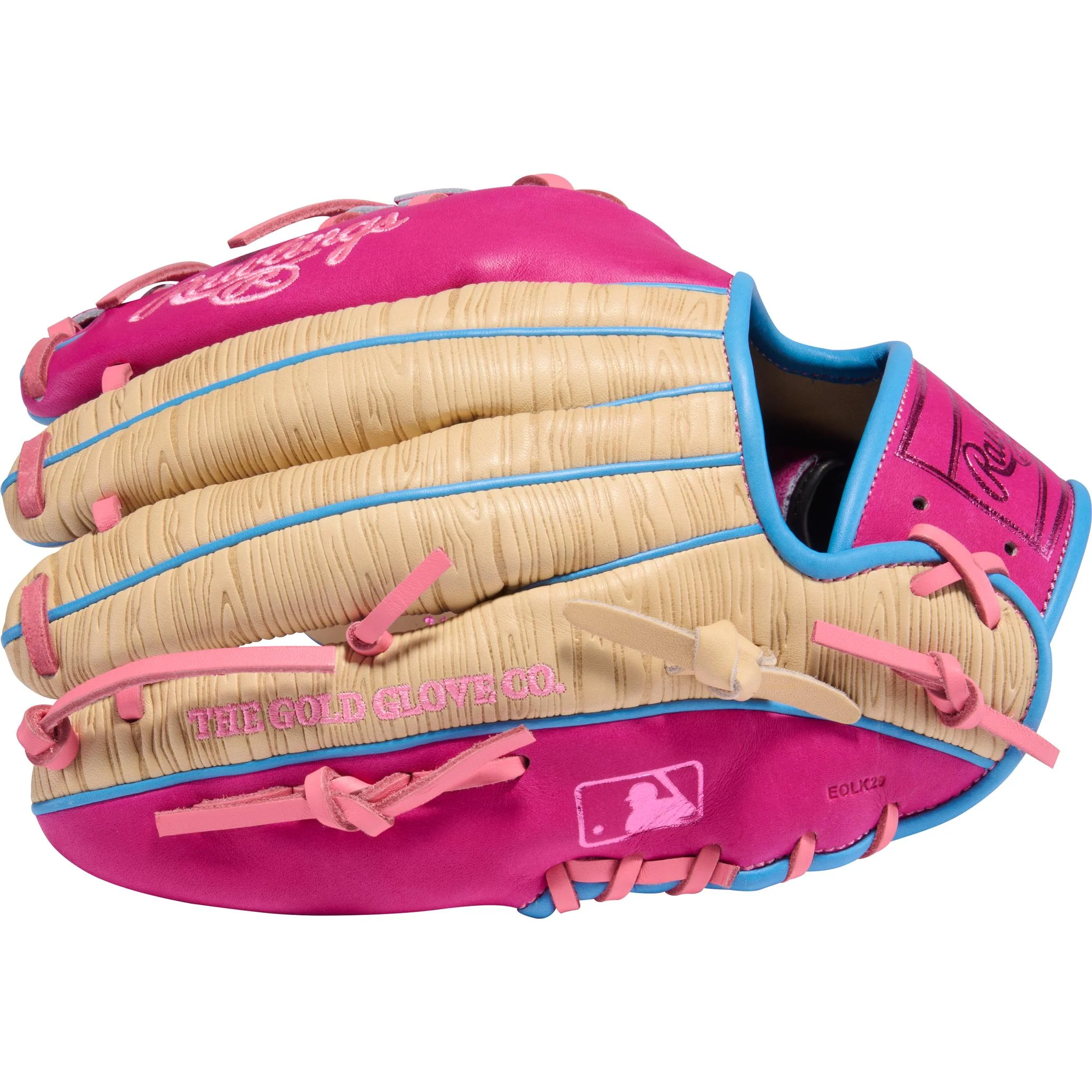 Rawlings Heart of the Hide Colour Sync 10 Woodgrain Pink 11.5" Baseball Glove (2026) - Right Hand Throw - Image 4
