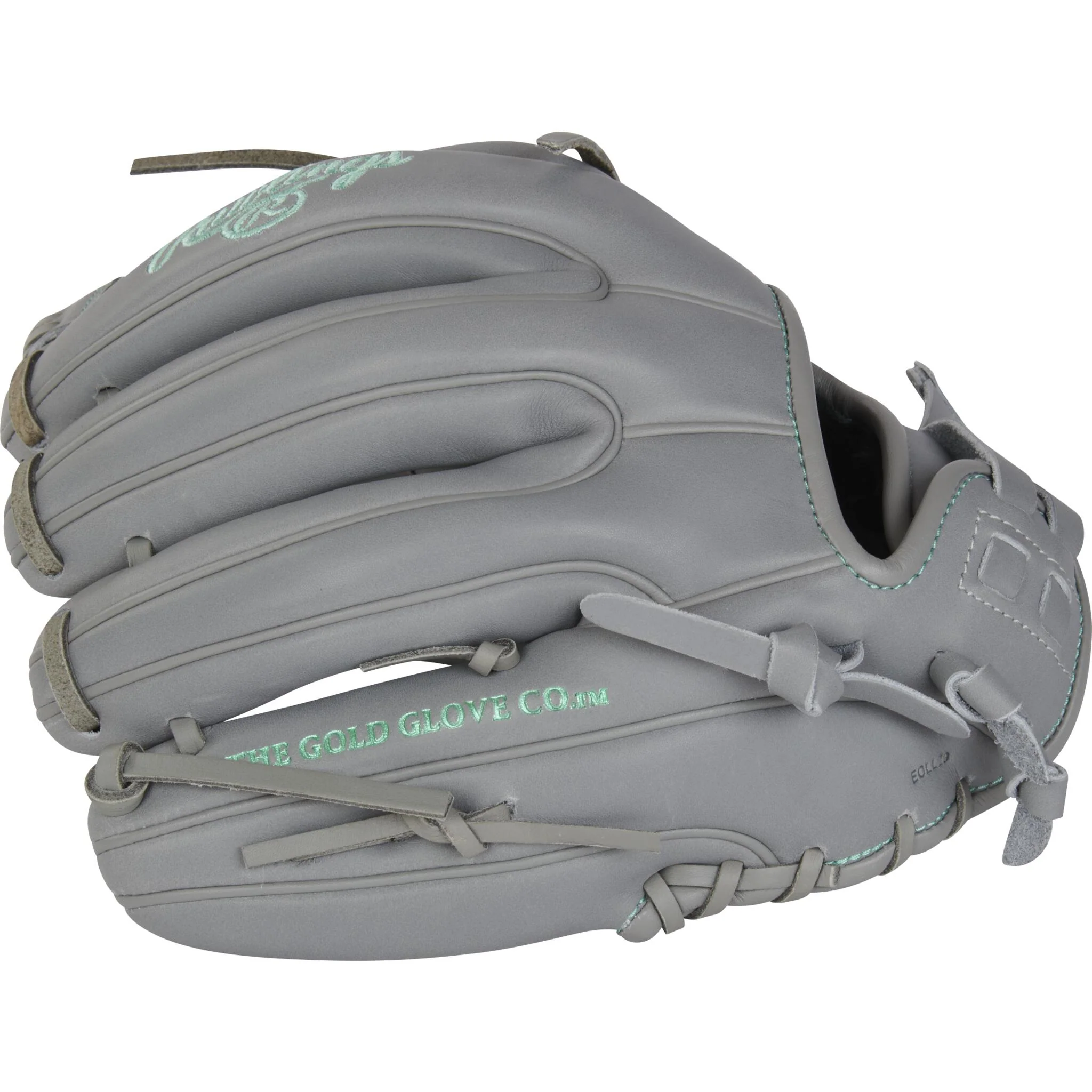 Rawlings Liberty Advanced 11.75" Fastpitch Softball Glove - Grey/Mint - Right Hand Throw - Image 4