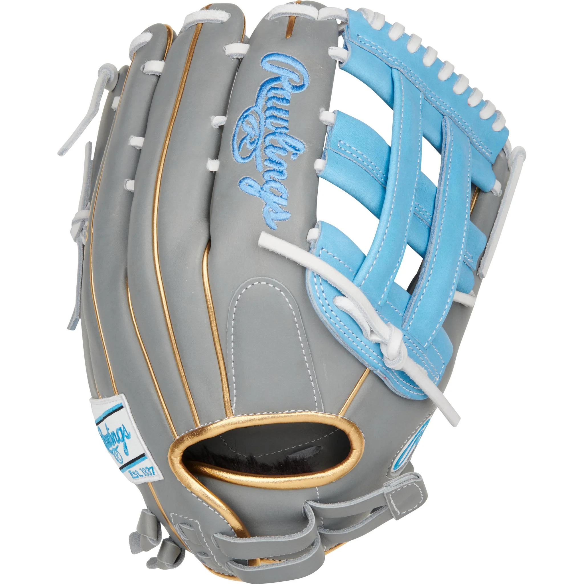 Rawlings Liberty Advanced 12.75" Fastpitch Softball Glove (2026) - Grey/Carolina Blue