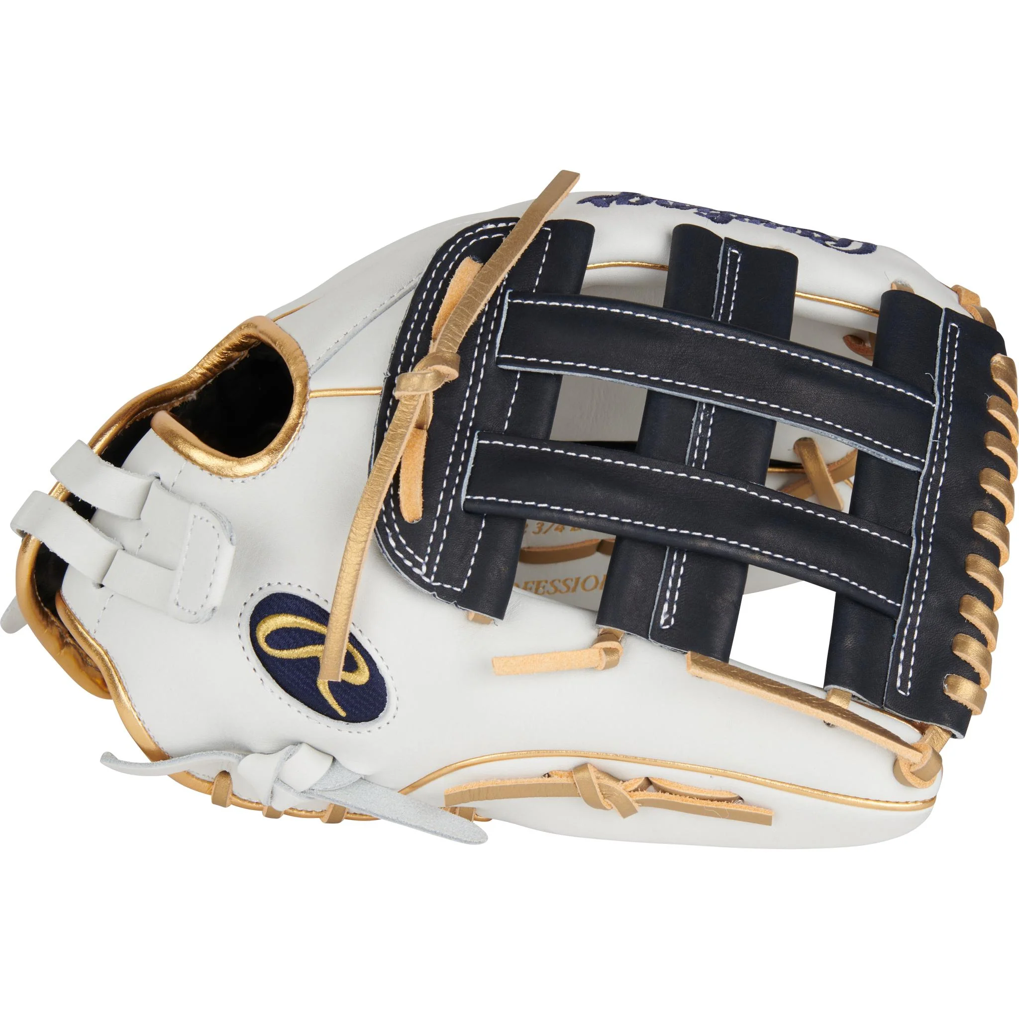 Rawlings Liberty Advanced 12.75" Fastpitch Softball Glove (2026) - White/Navy - Image 3