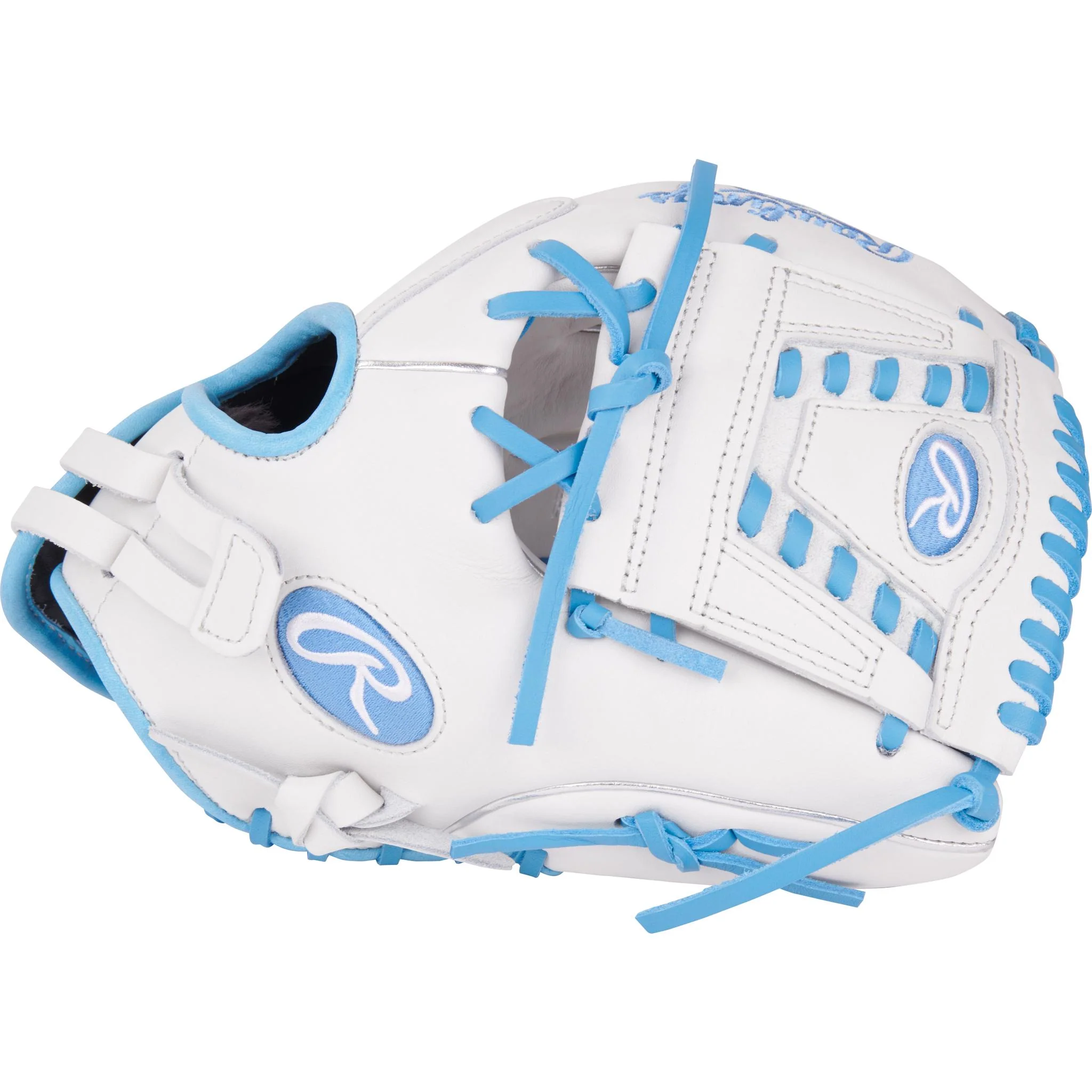 Rawlings Liberty Advanced 12" Fastpitch Softball Glove (2026) - White/Columbia Blue - Image 3