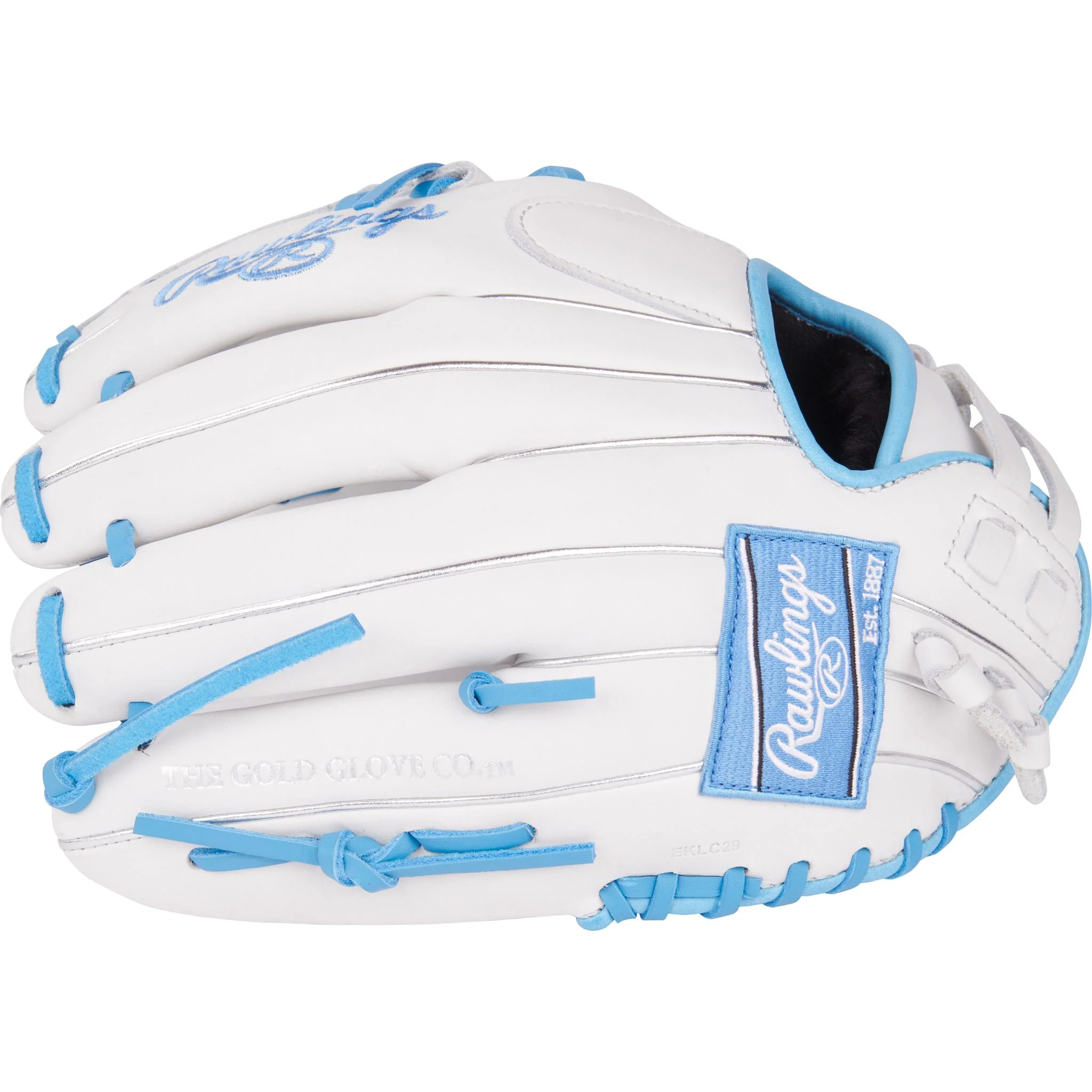 Rawlings Liberty Advanced 12" Fastpitch Softball Glove (2026) - White/Columbia Blue - Image 4