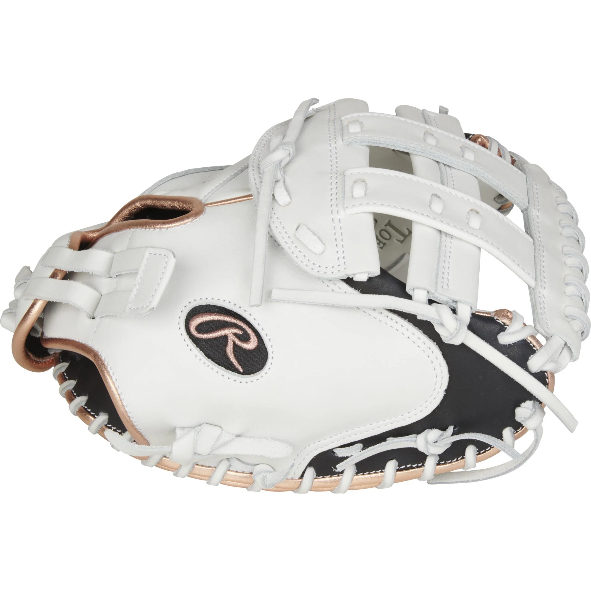 Rawlings Liberty Advanced 33" Women's Softball Catchers Mitt - White/Black - Right Hand Throw - Image 3