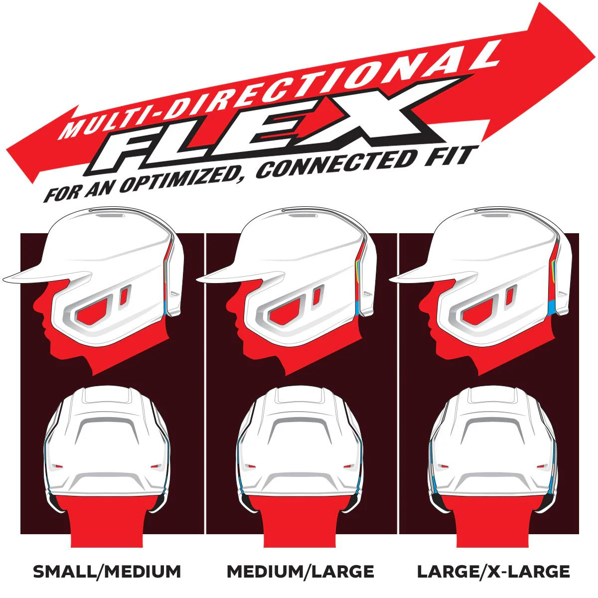 Rawlings Mach Fit REV Batting Helmet with Extension (2026) - Image 7