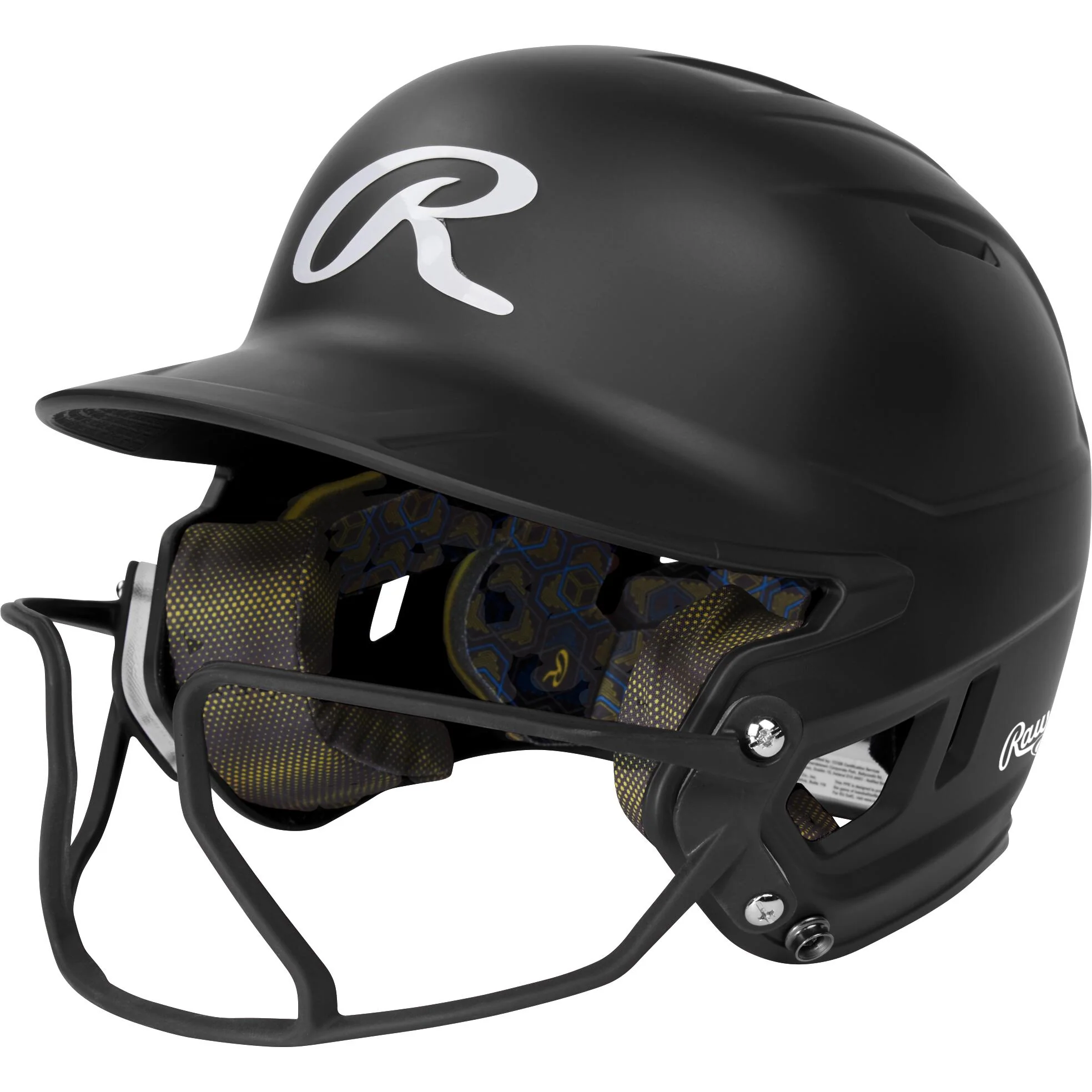 Rawlings Mach Hi-Viz Junior Batting Helmet With Hi-Viz Face Guard - Image 5
