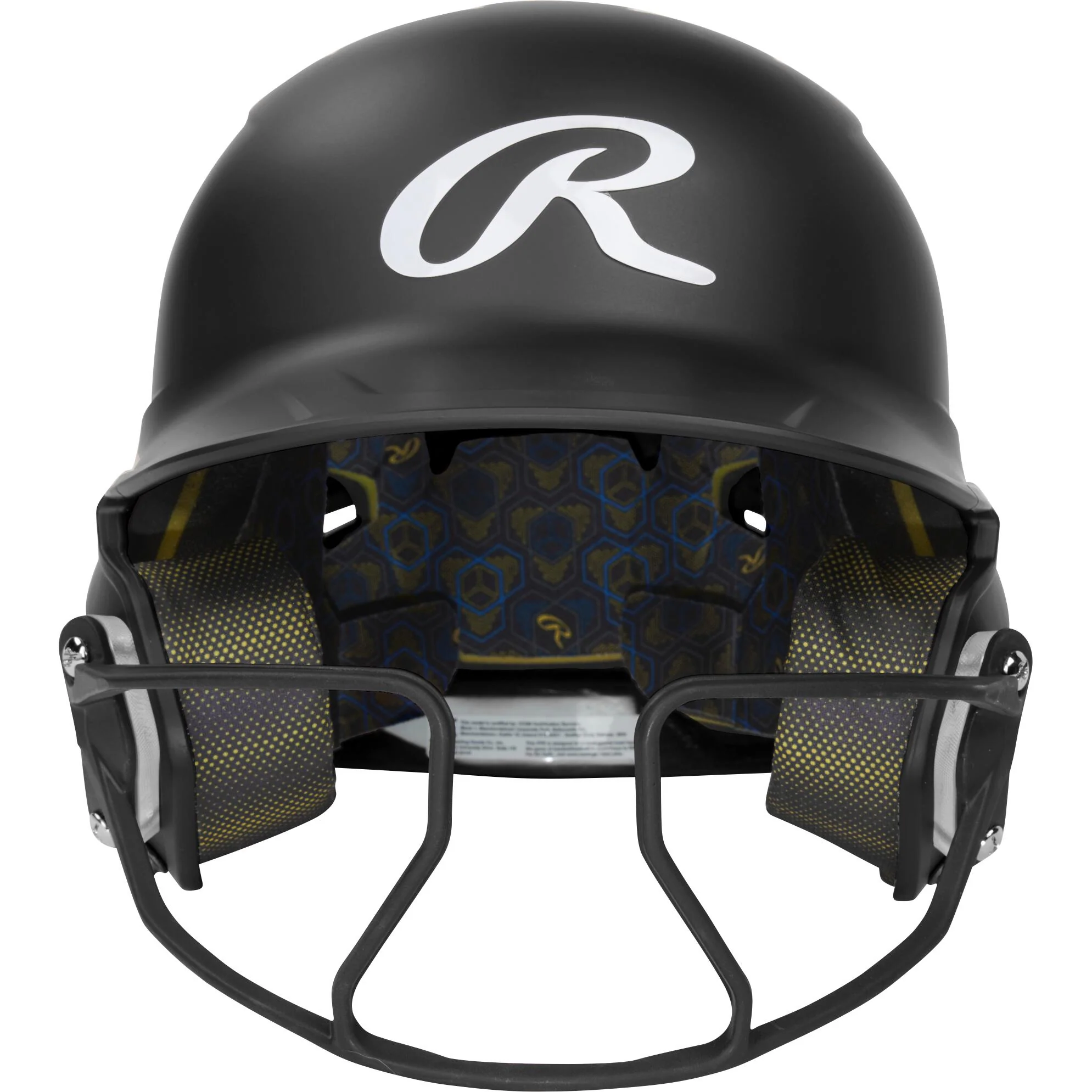 Rawlings Mach Hi-Viz Senior Batting Helmet With Hi-Viz Face Guard