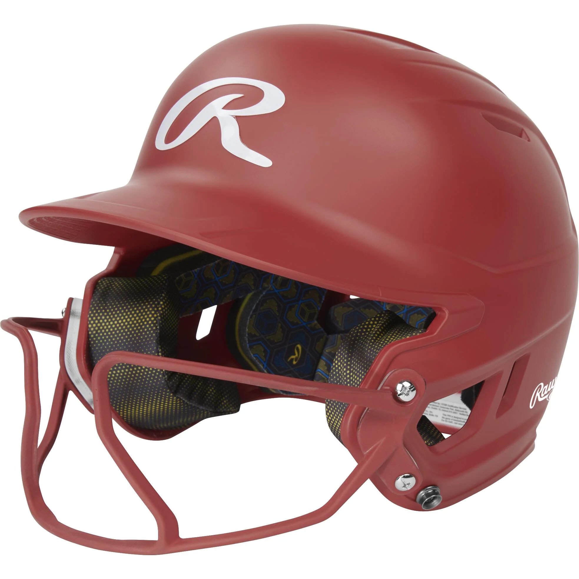 Rawlings Mach Hi-Viz Senior Batting Helmet With Hi-Viz Face Guard - Image 11