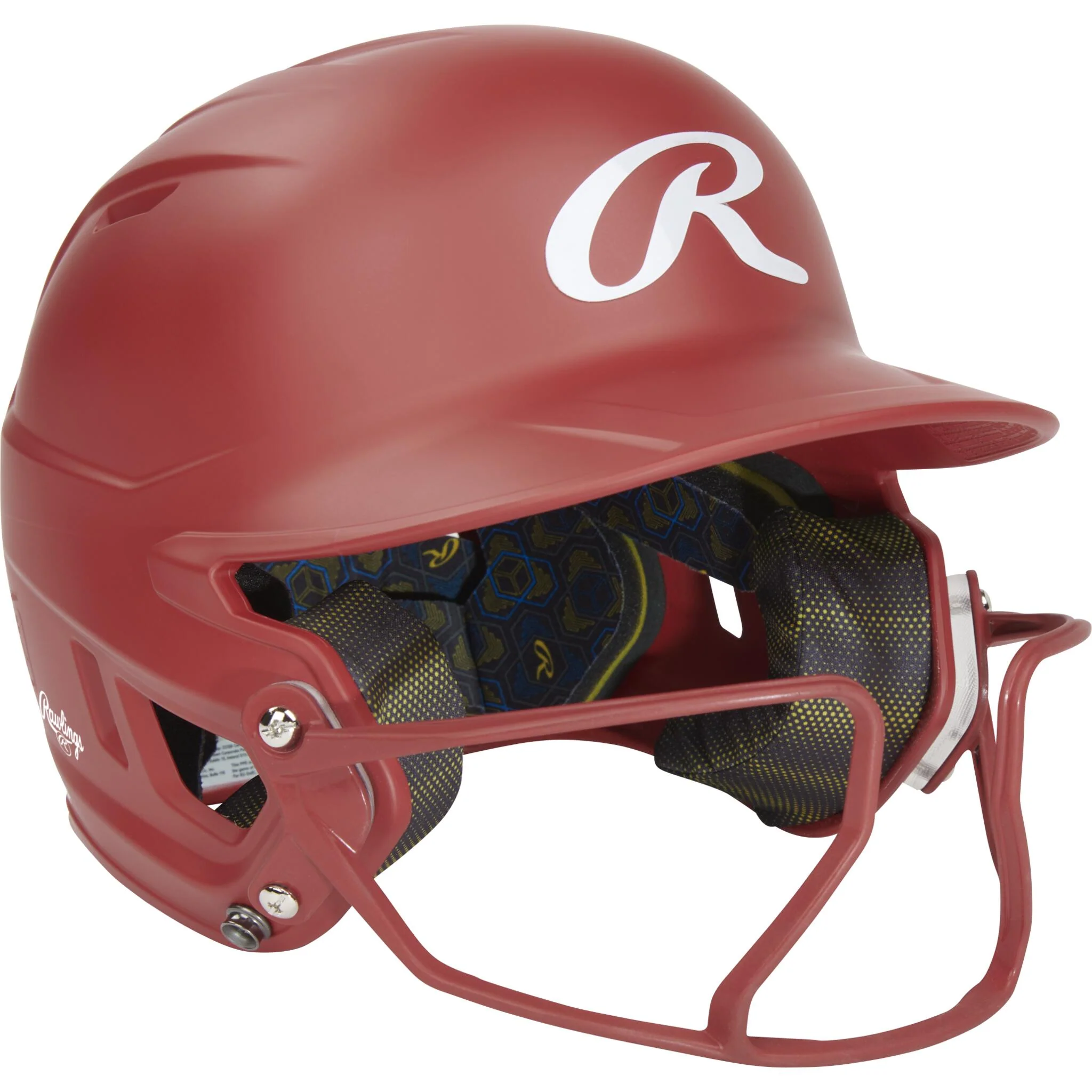 Rawlings Mach Hi-Viz Senior Batting Helmet With Hi-Viz Face Guard - Image 12
