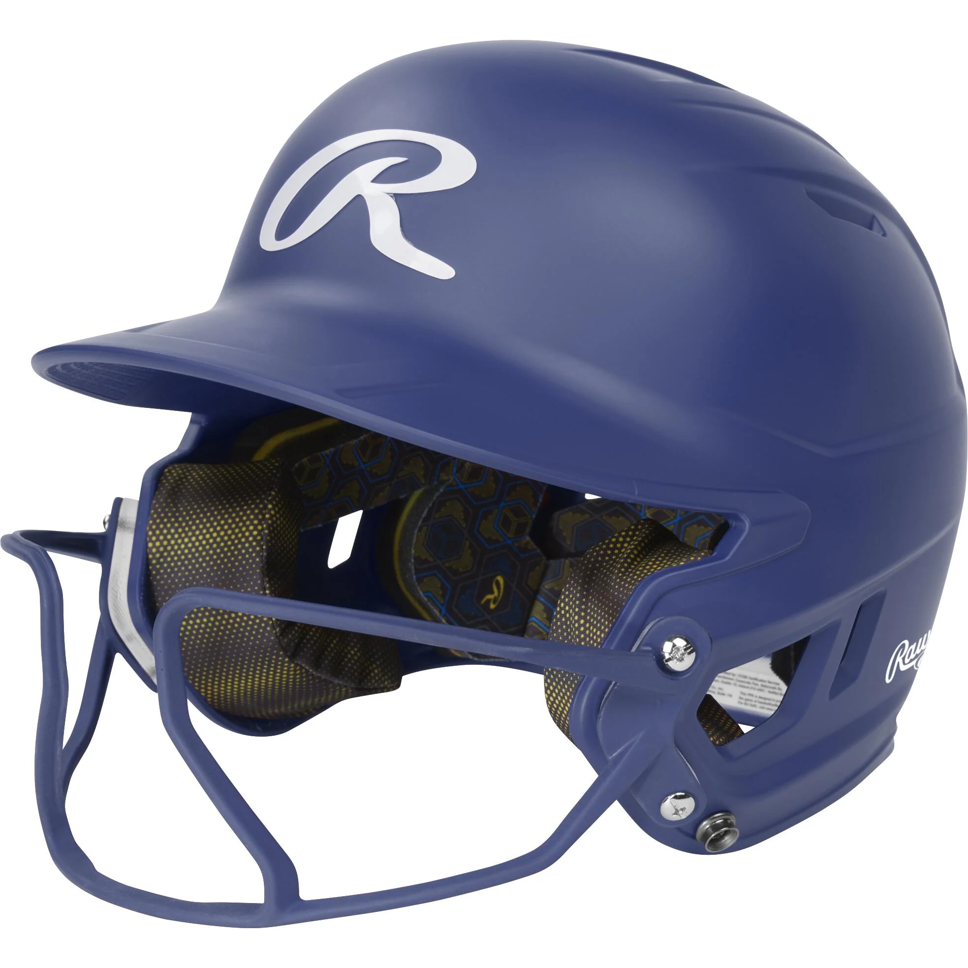 Rawlings Mach Hi-Viz Senior Batting Helmet With Hi-Viz Face Guard - Image 18