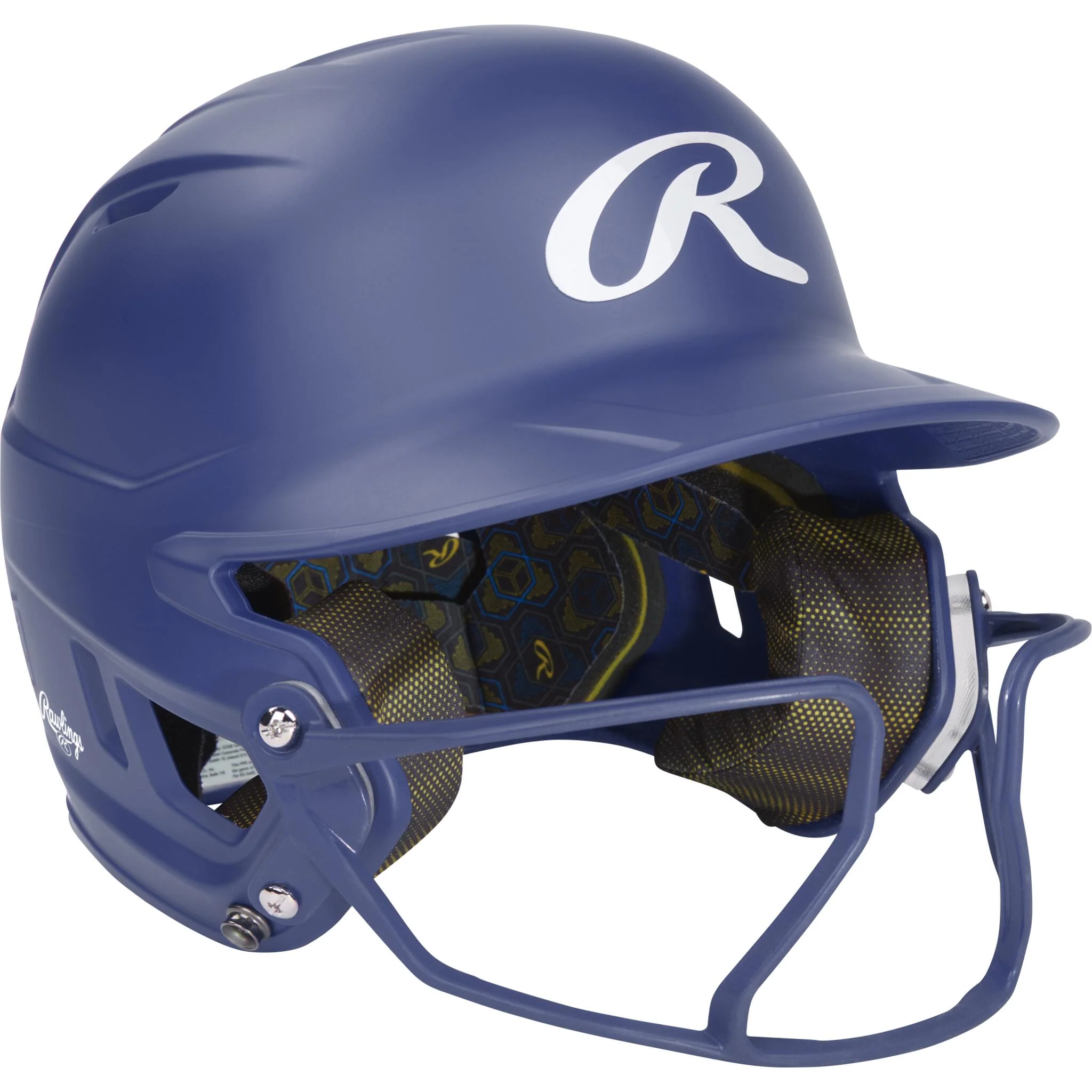Rawlings Mach Hi-Viz Senior Batting Helmet With Hi-Viz Face Guard - Image 19