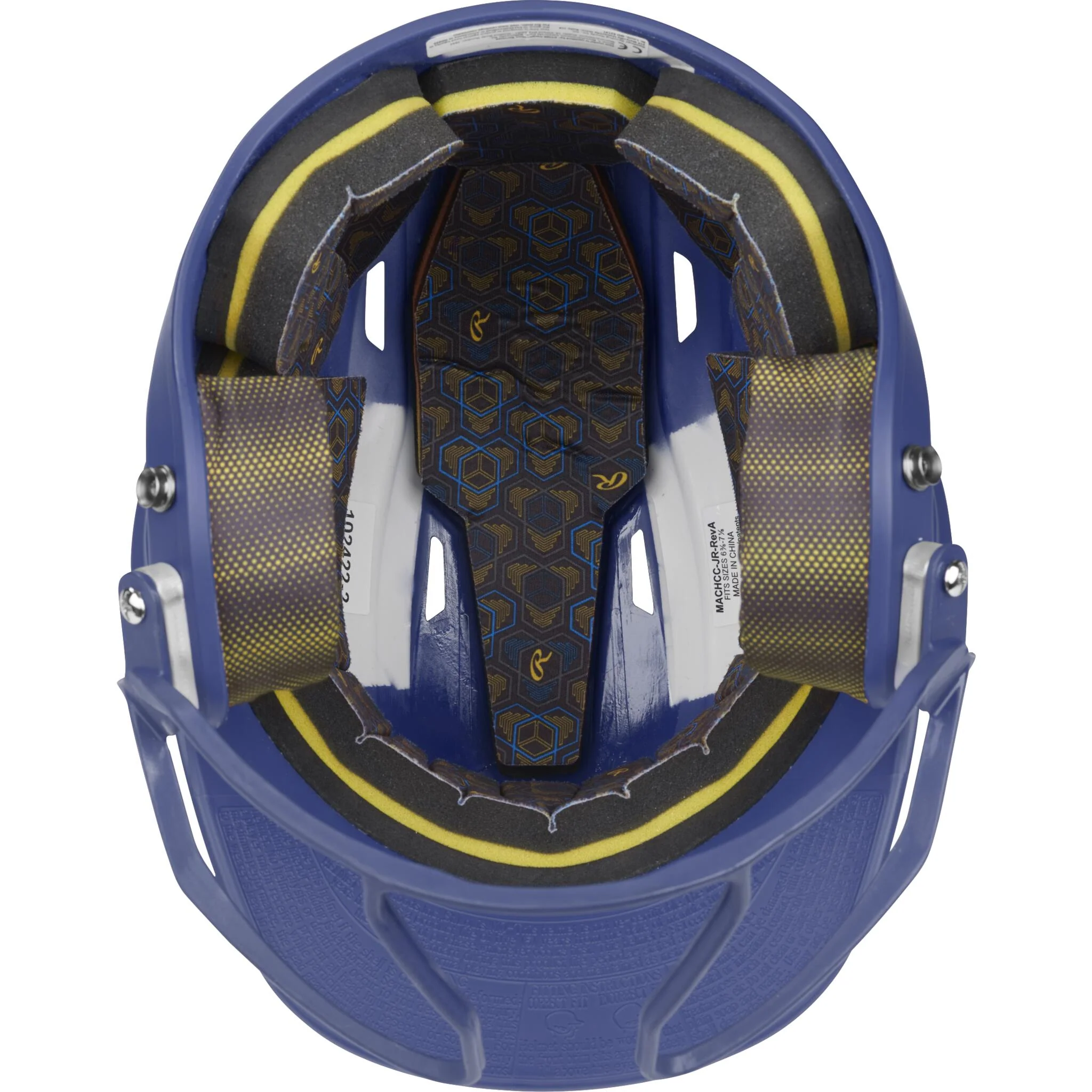 Rawlings Mach Hi-Viz Senior Batting Helmet With Hi-Viz Face Guard - Image 20
