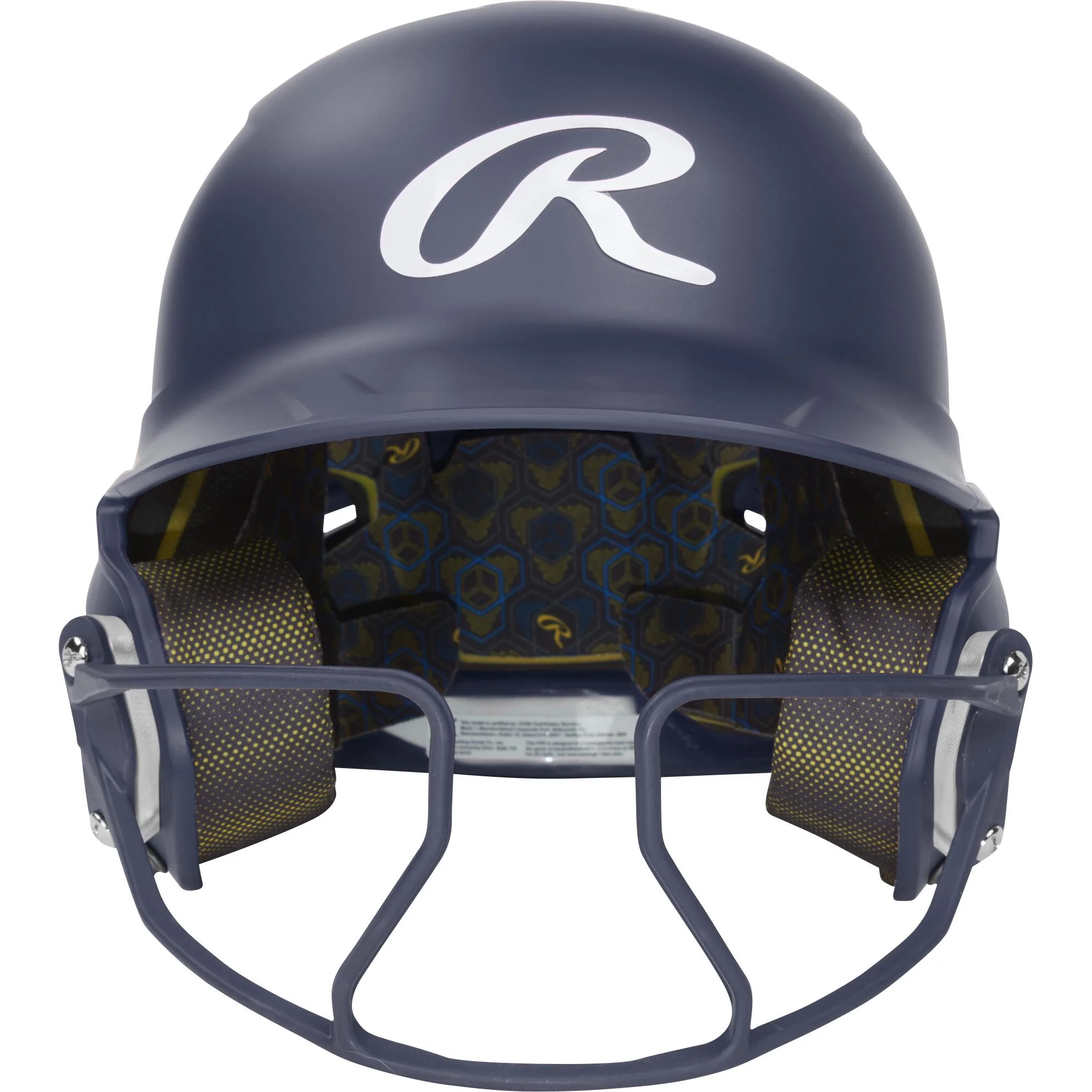 Rawlings Mach Hi-Viz Senior Batting Helmet With Hi-Viz Face Guard - Image 21