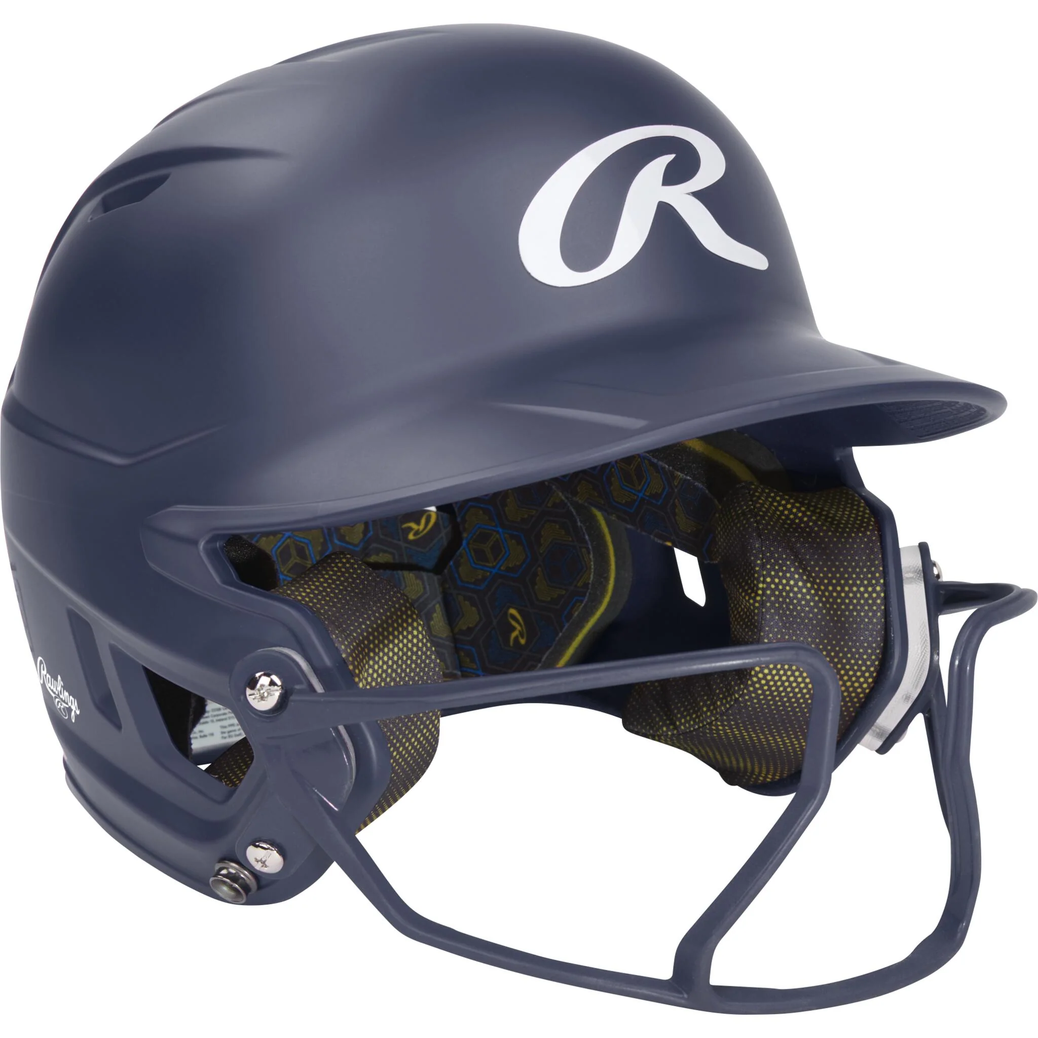 Rawlings Mach Hi-Viz Senior Batting Helmet With Hi-Viz Face Guard - Image 26