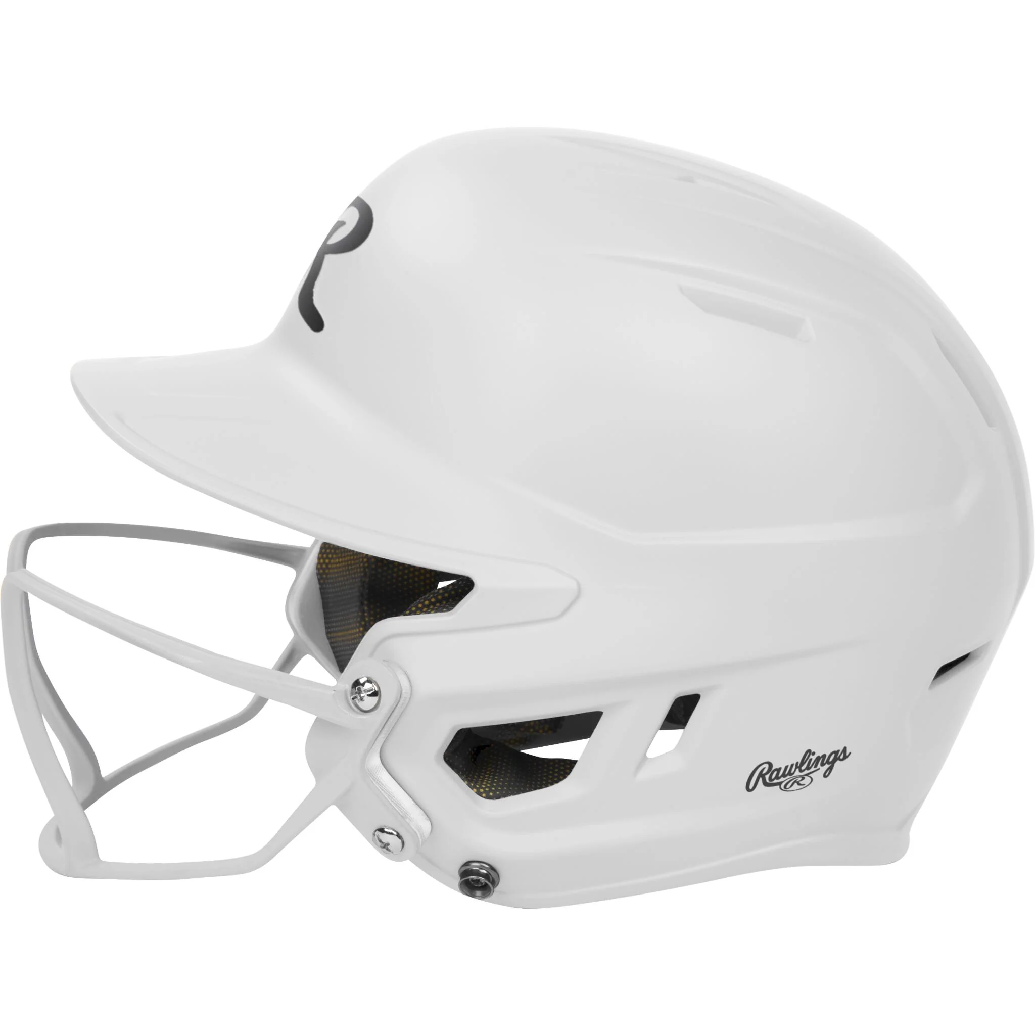 Rawlings Mach Hi-Viz Senior Batting Helmet With Hi-Viz Face Guard - Image 30