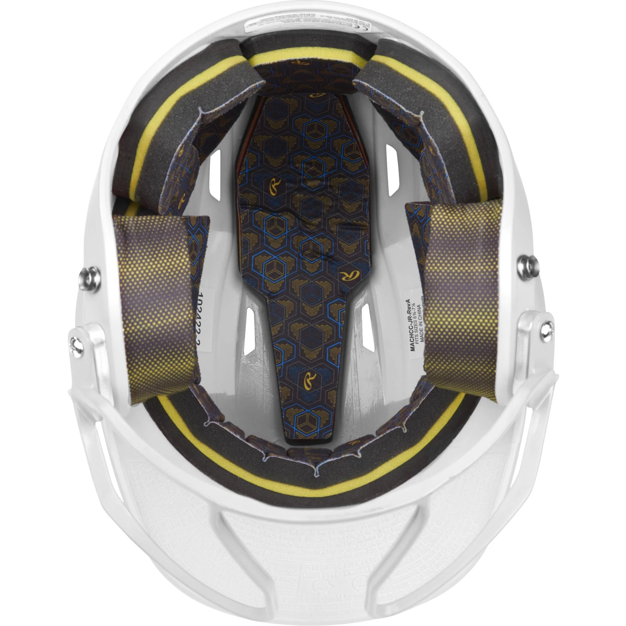 Rawlings Mach Hi-Viz Senior Batting Helmet With Hi-Viz Face Guard - Image 34