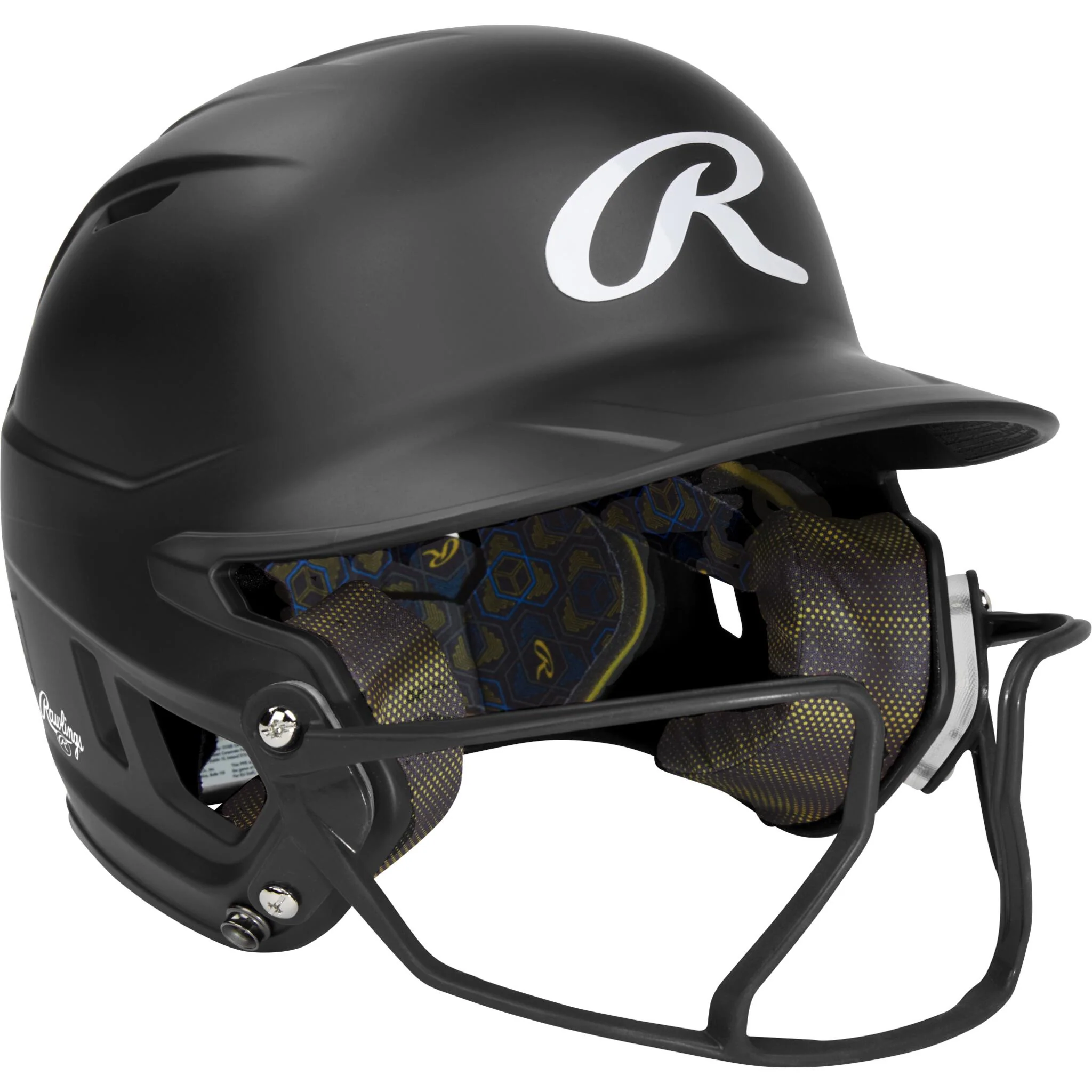 Rawlings Mach Hi-Viz Senior Batting Helmet With Hi-Viz Face Guard - Image 6
