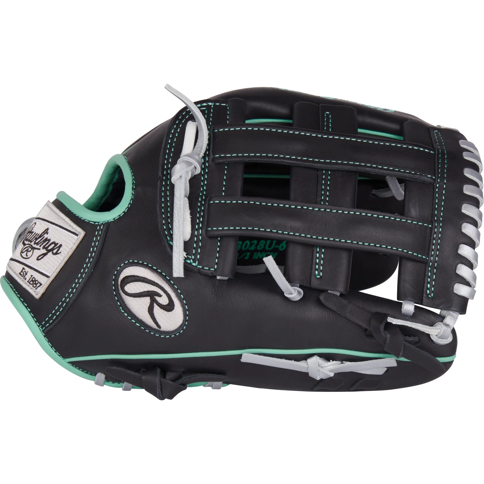 Rawlings NXT Series 12.5" Baseball Glove - Black/Mint - Image 5
