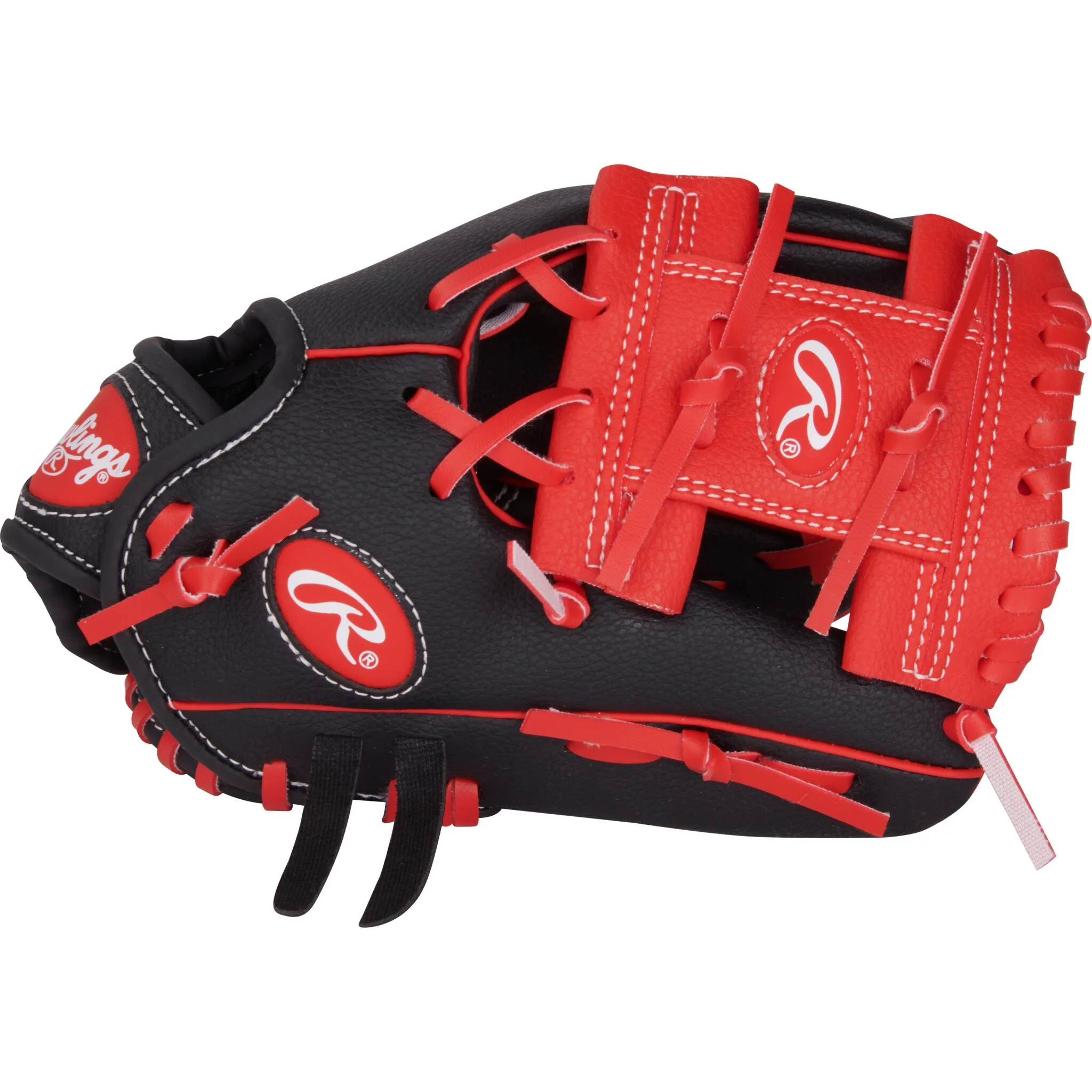 Rawlings Player Series 10" Youth Baseball Glove - Black/Red - Image 4