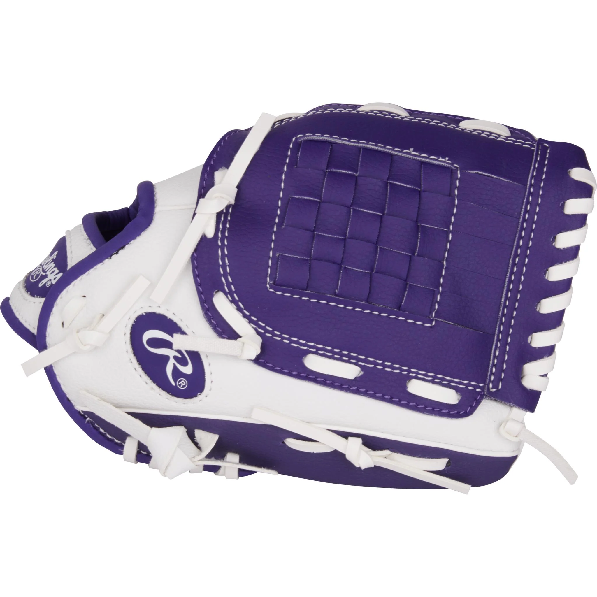 Rawlings Player Series 10" Youth Baseball Glove - Purple/White - Image 4