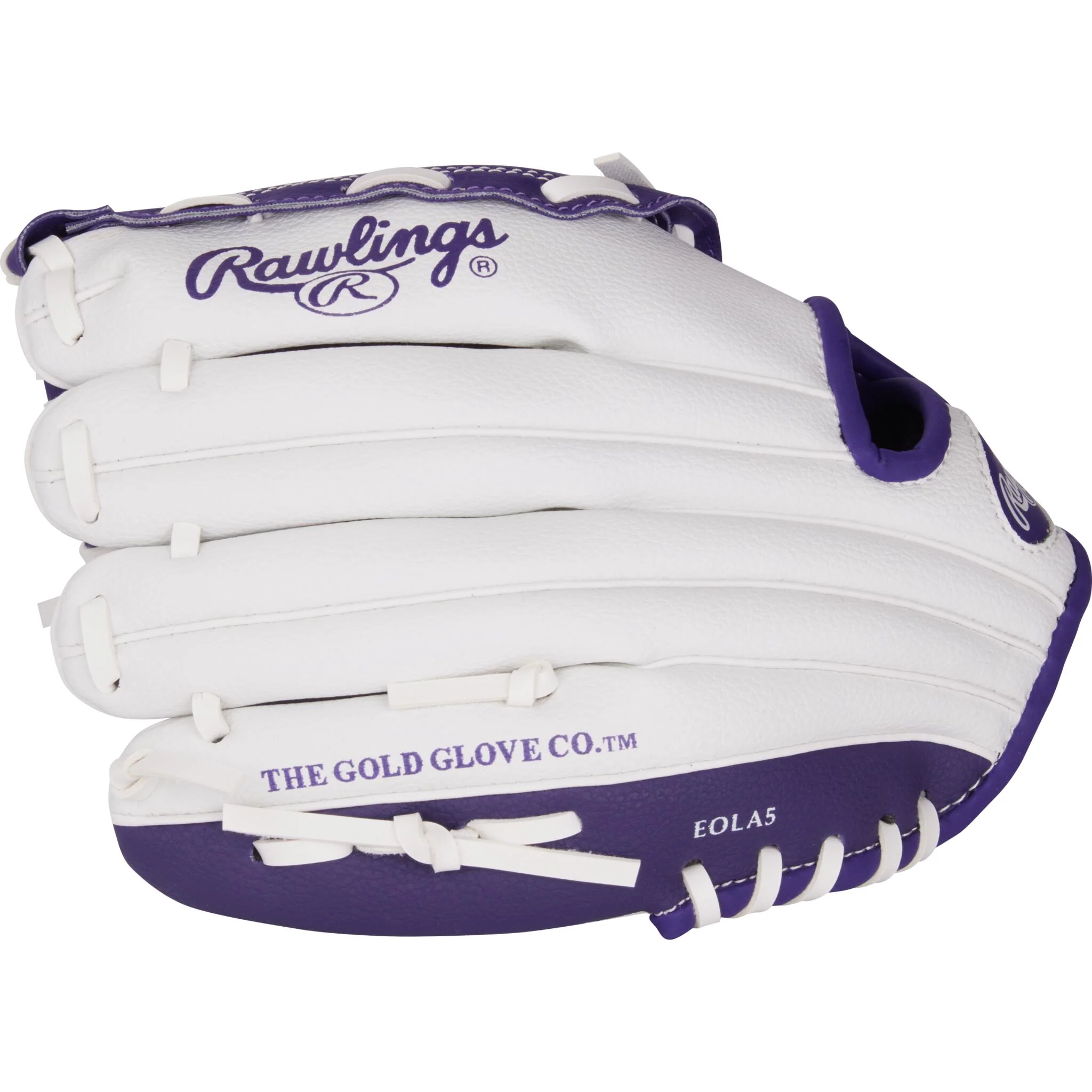 Rawlings Player Series 10" Youth Baseball Glove - Purple/White - Image 5